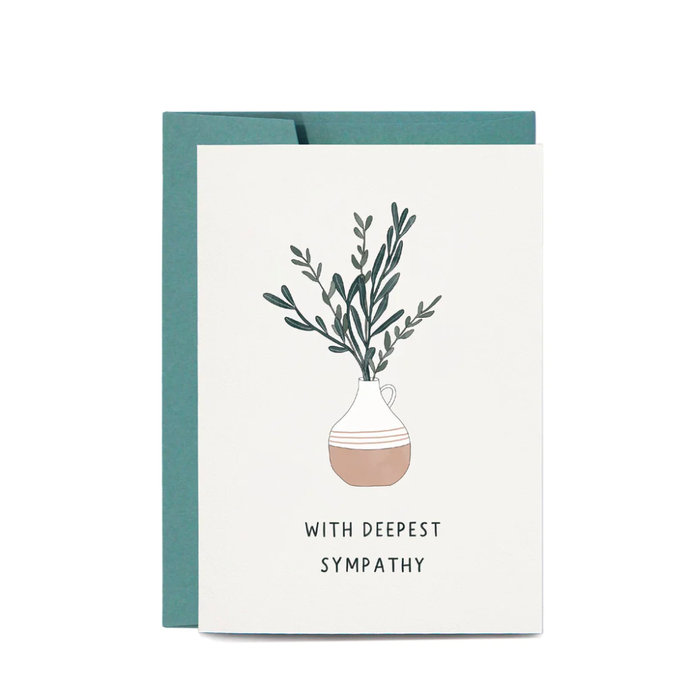 Greeting Card Deepest Sympathy Branches