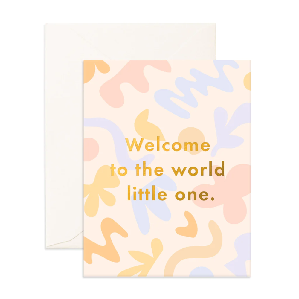 Greeting Card Welcome Little One Fresco