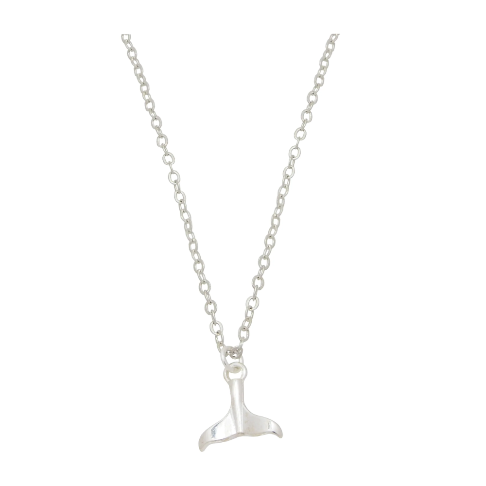 Sterling Silver Whale Tail Pendant