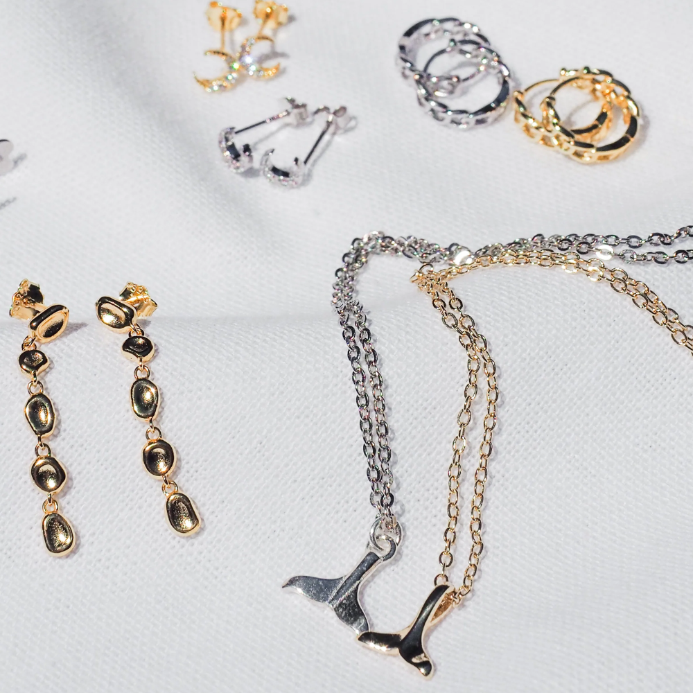 Sterling Silver Whale Tail Pendant