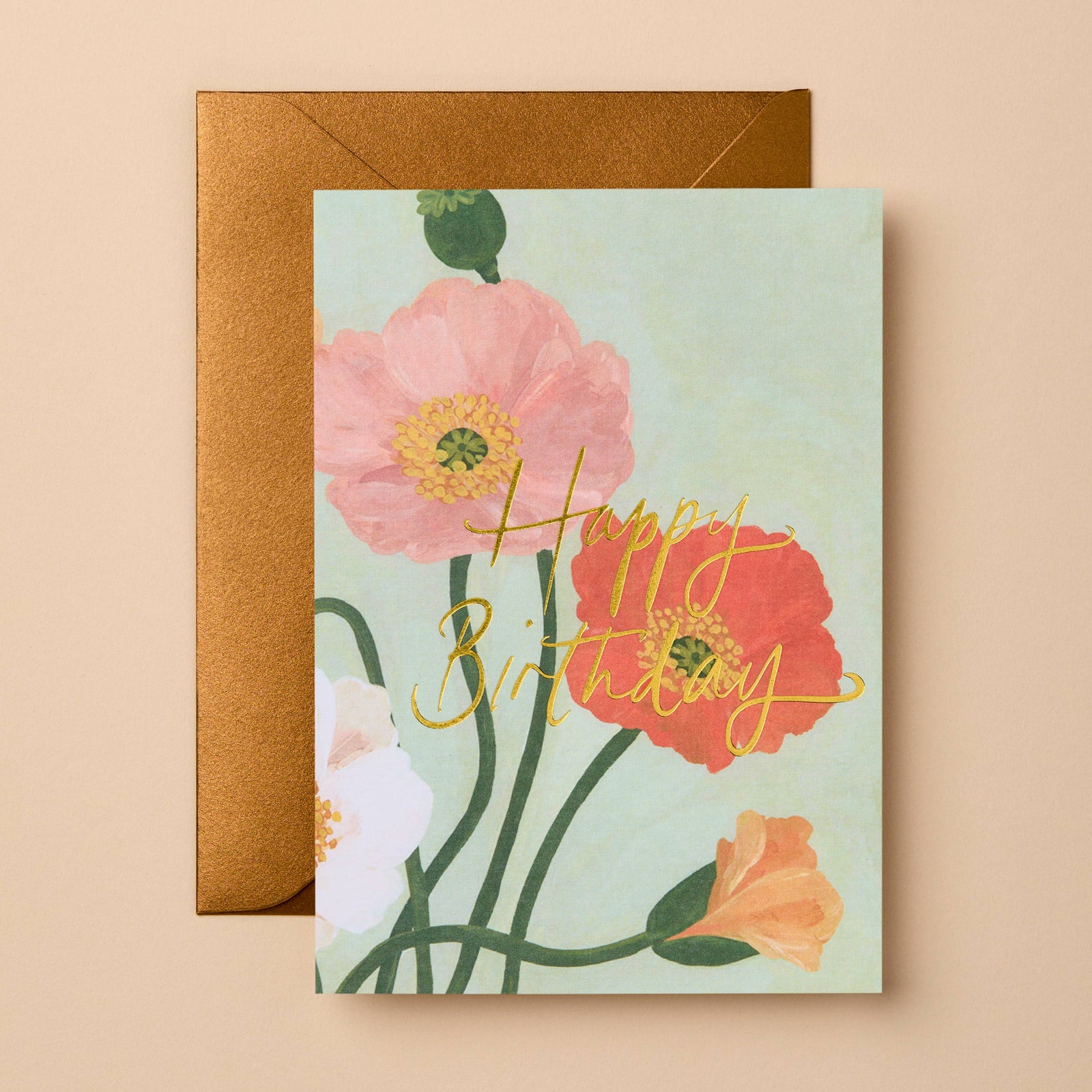 Birthday Floral Card | Signature Foil Greeting Card