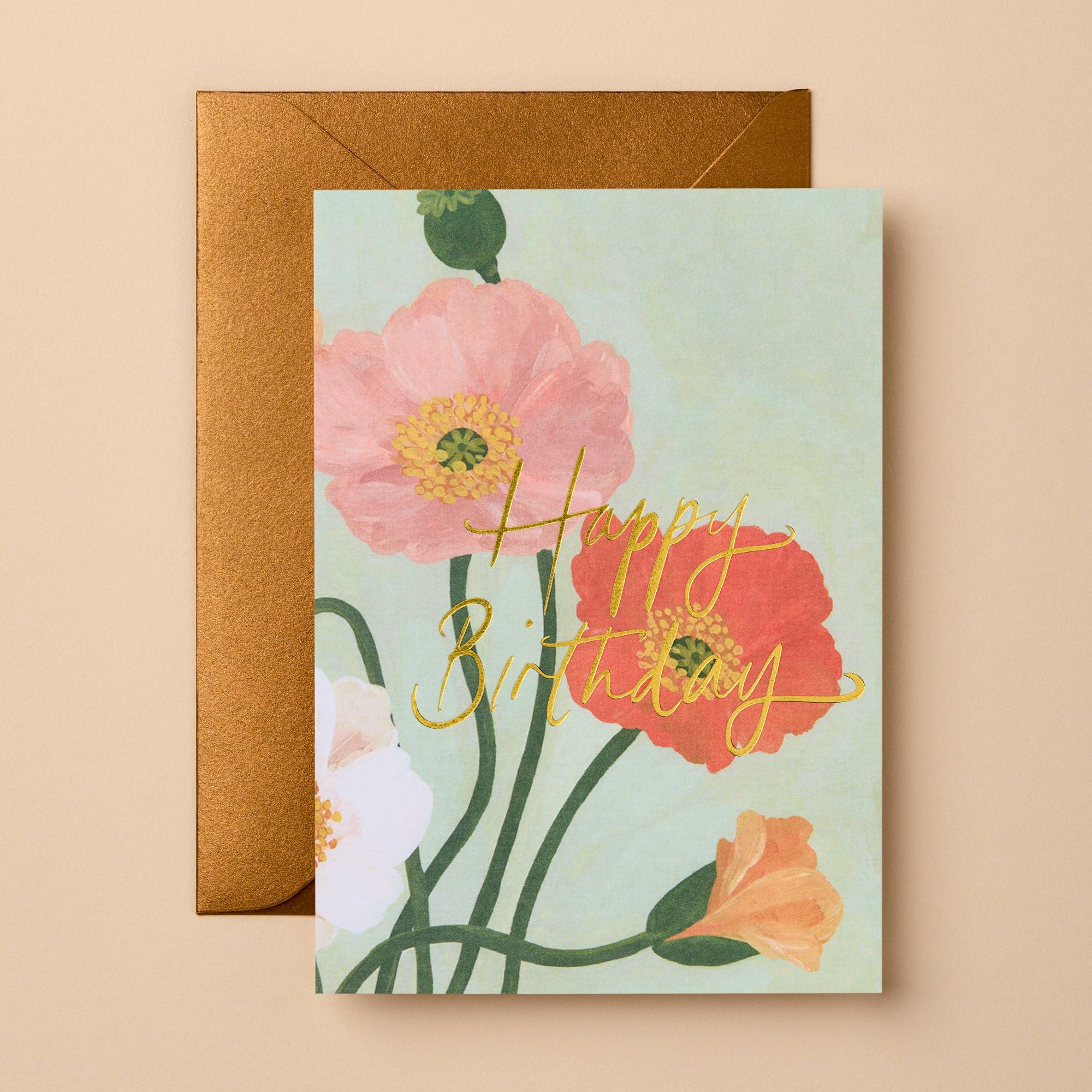 Birthday Floral Card | Signature Foil Greeting Card