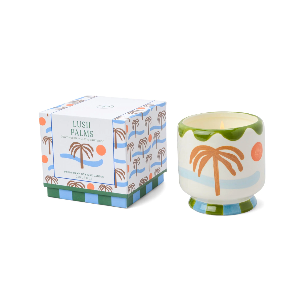 Adopo Palm Tree Ceramic Candle - Lush Palms