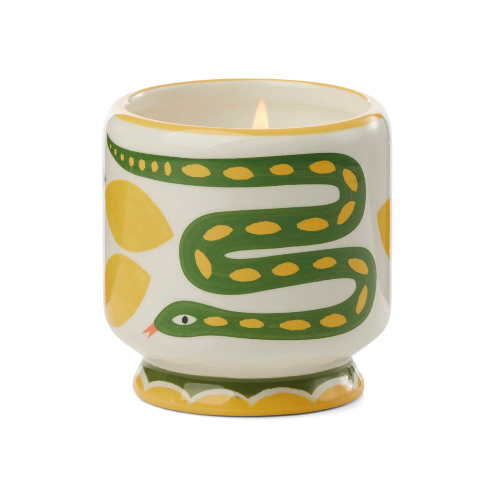 Adopo Snake Ceramic Candle - Wild Lemongrass