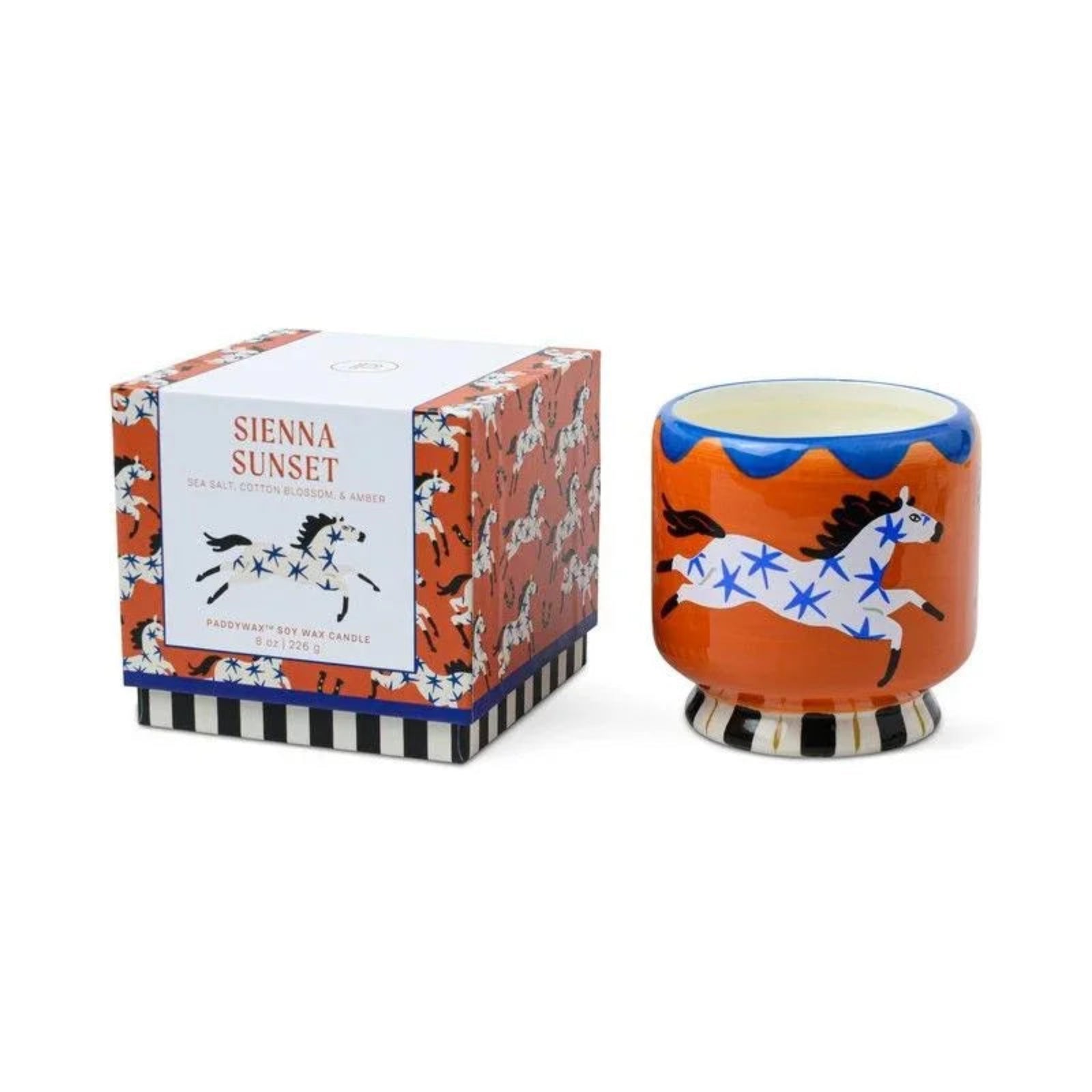 Adopo Horse Ceramic Candle - Sienna Sunset