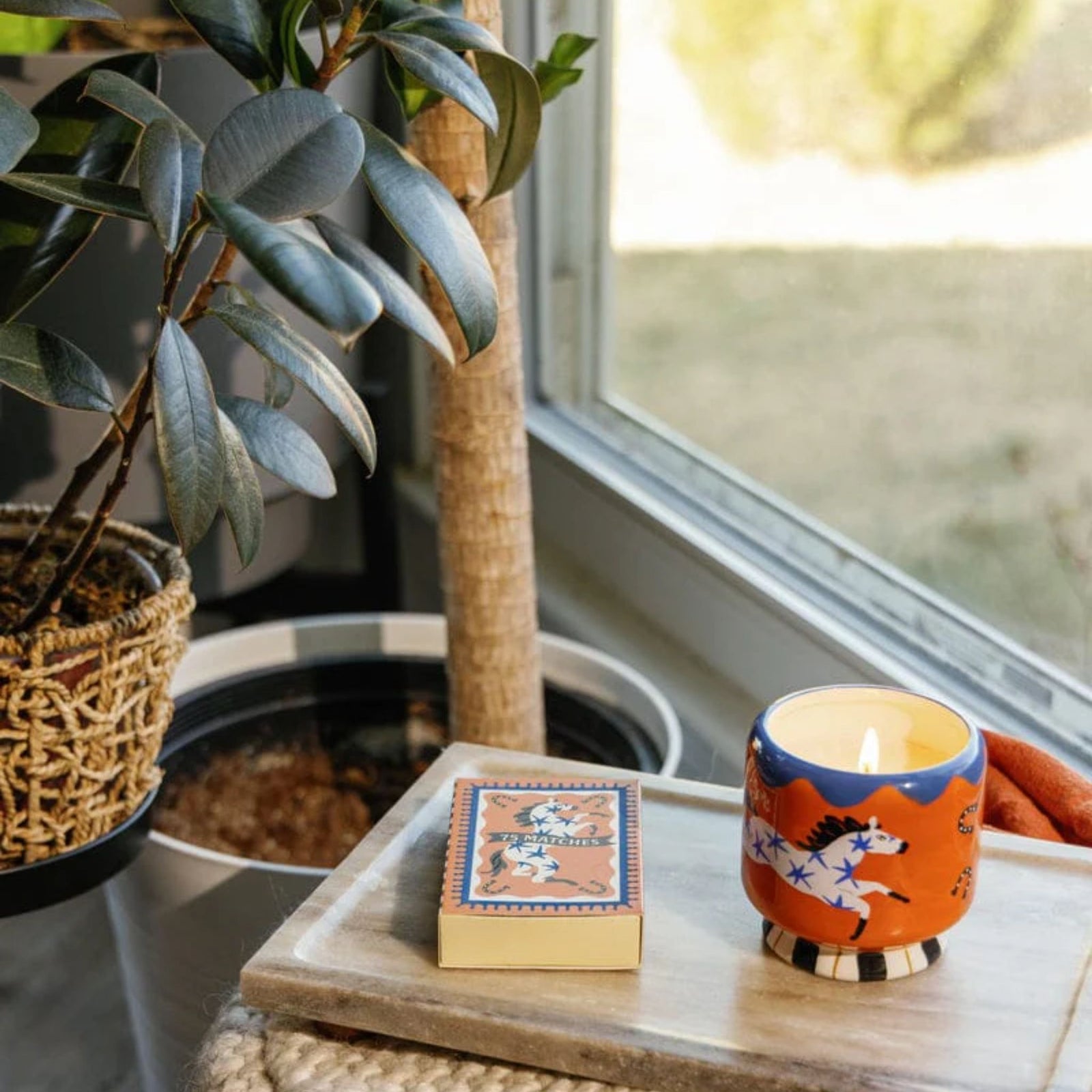 Adopo Horse Ceramic Candle - Sienna Sunset