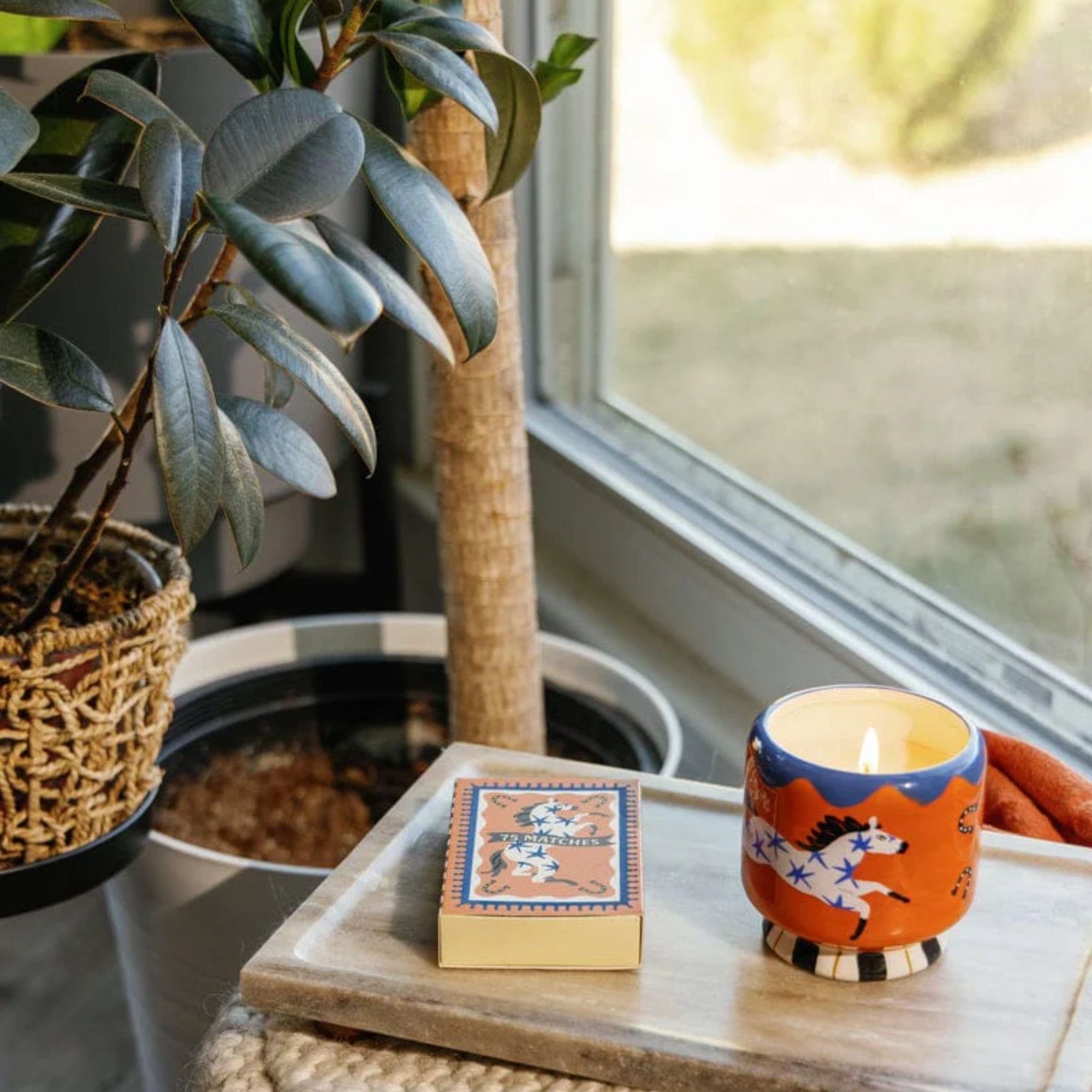 Adopo Horse Ceramic Candle - Sienna Sunset