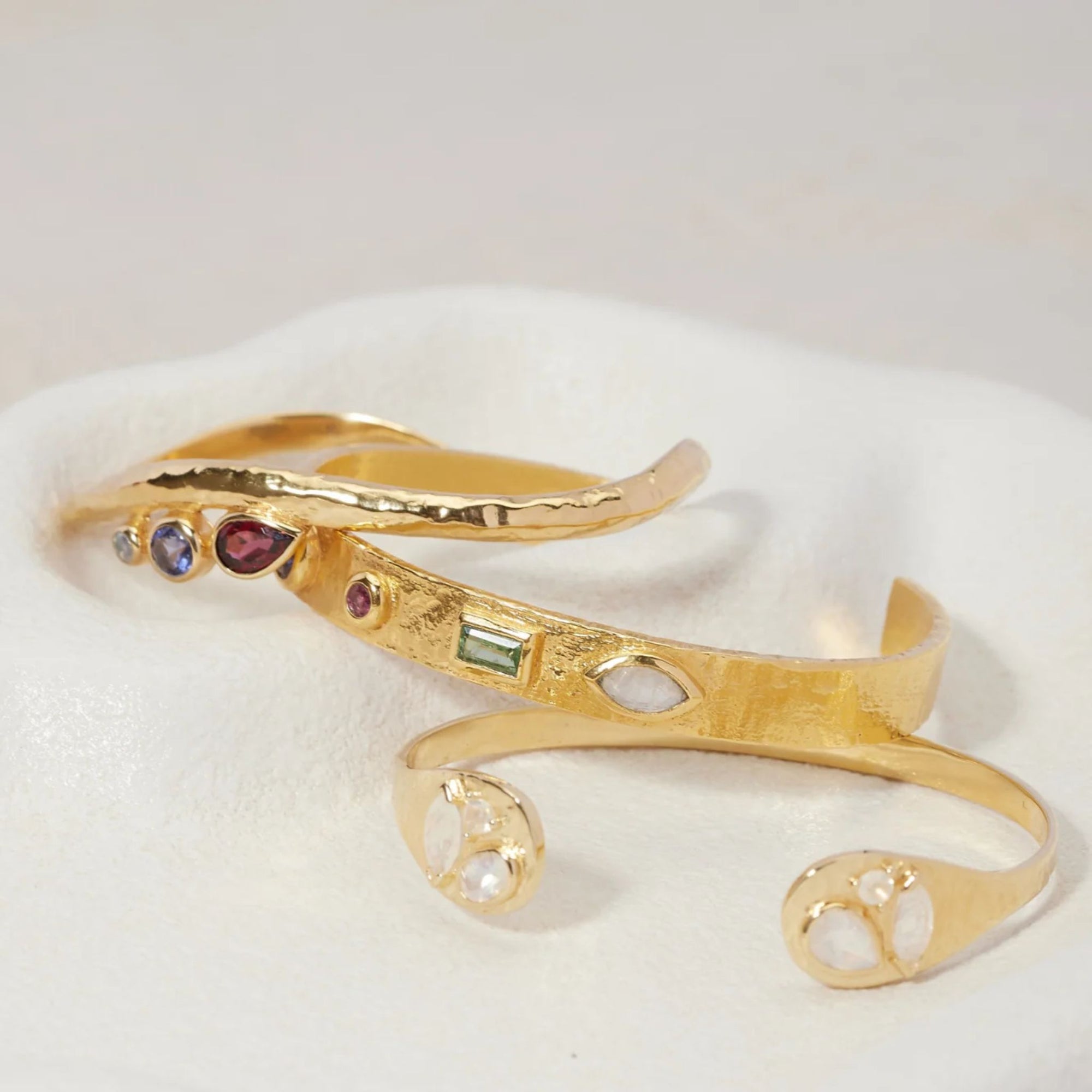 Alessia Moonstone Gold Cuff