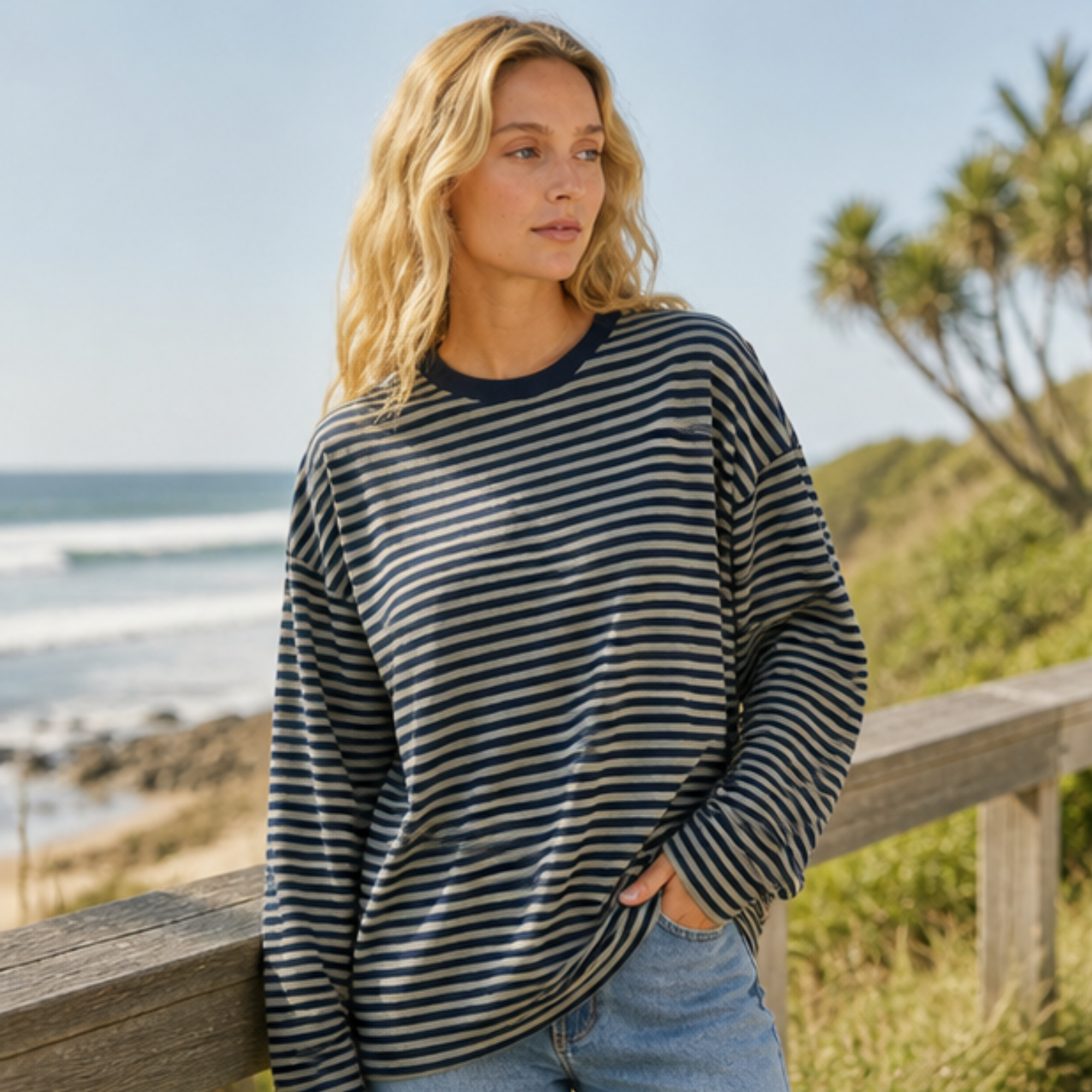 Paloma Long Sleeve Stripe Tee