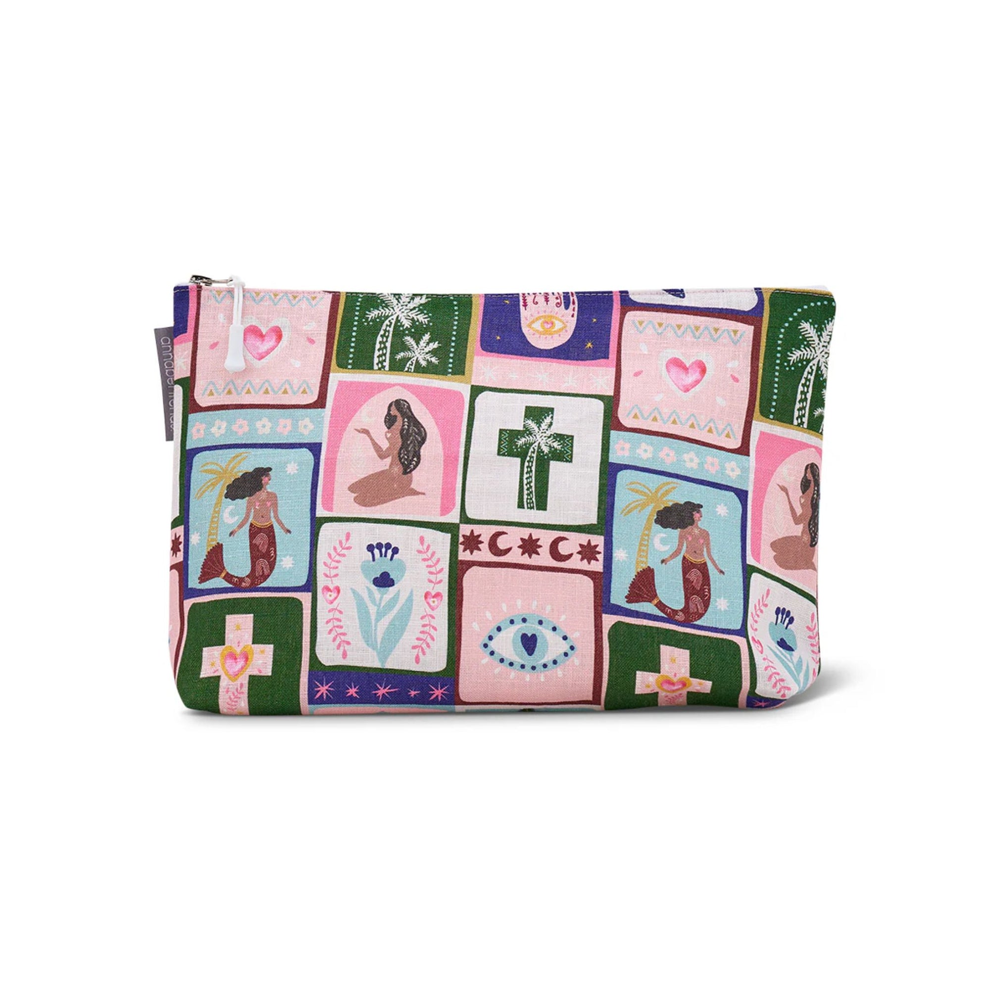 Linen Cosmetic Bag