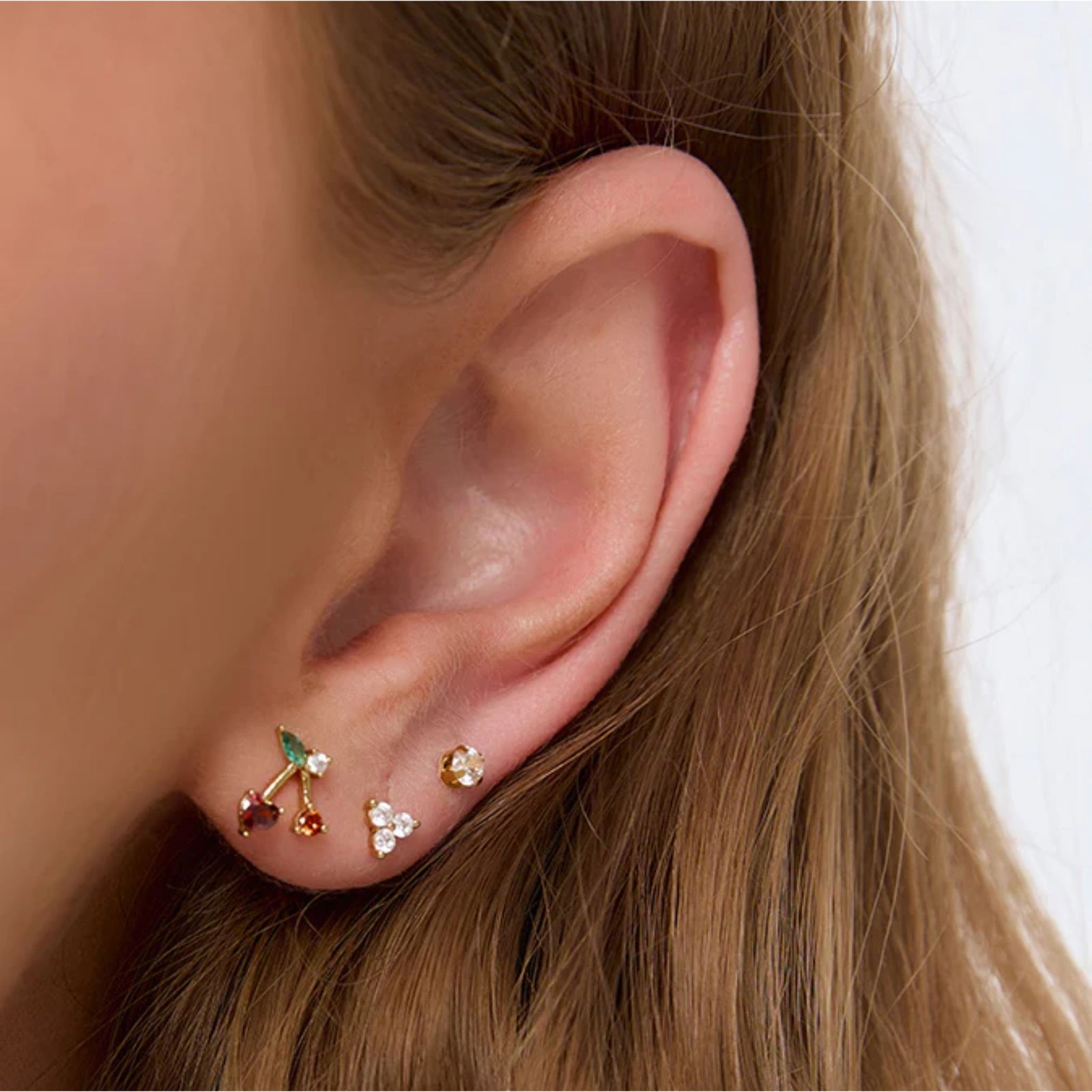 Cherry Bomb Stud Earrings