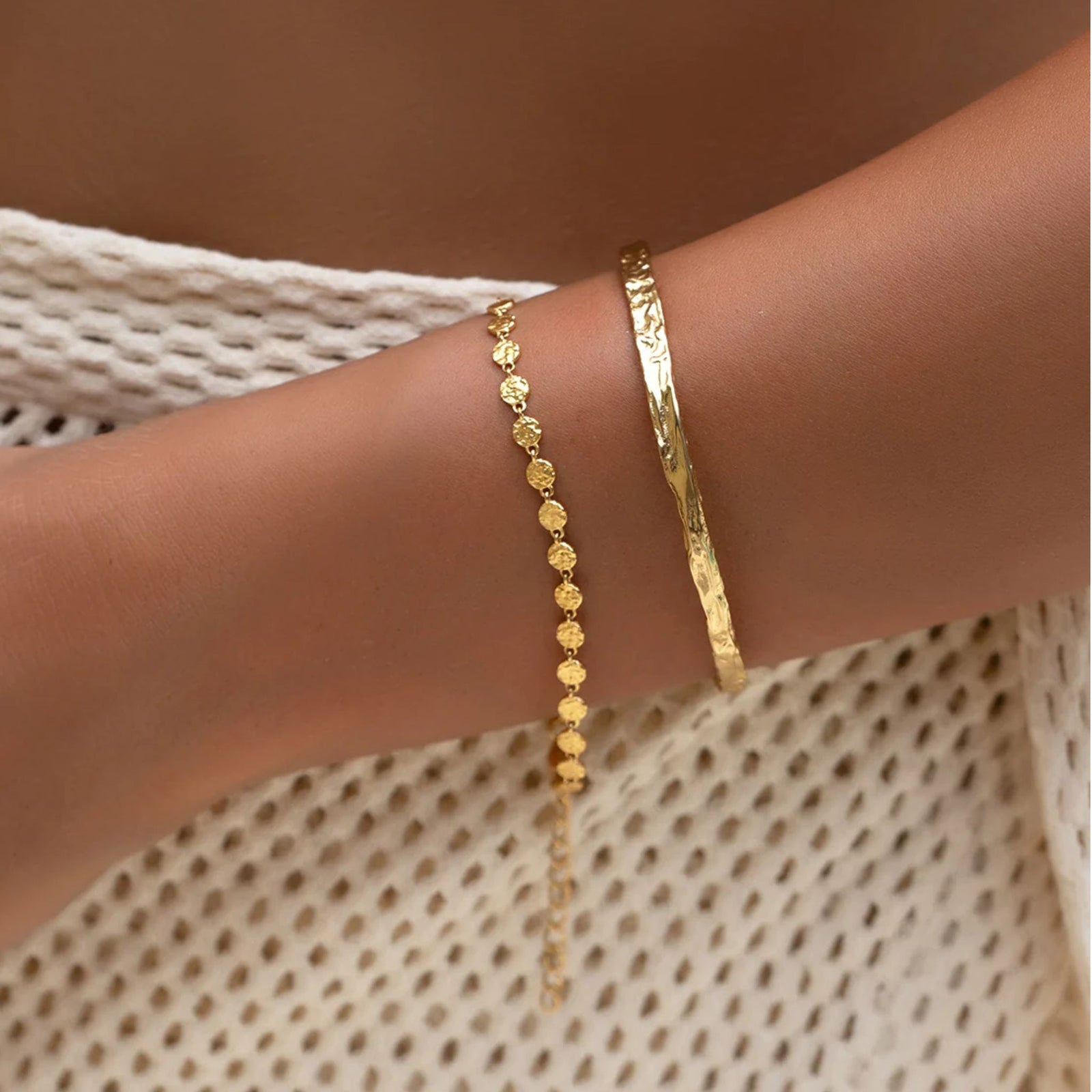 Atlas Gold Bracelet