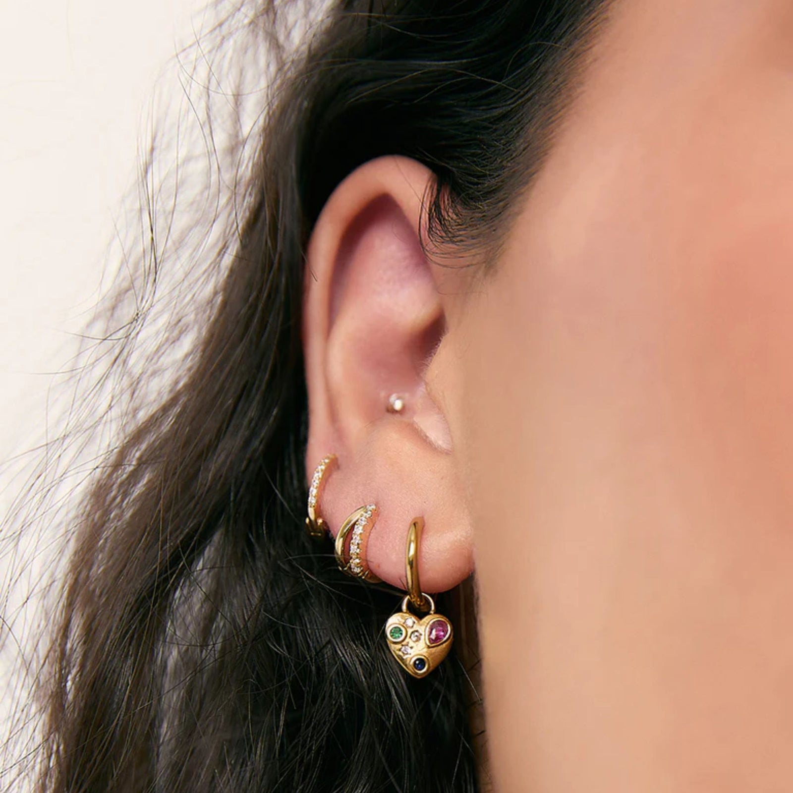 Bisou Heart Earrings