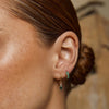 Daisy Gold Earrings Emerald