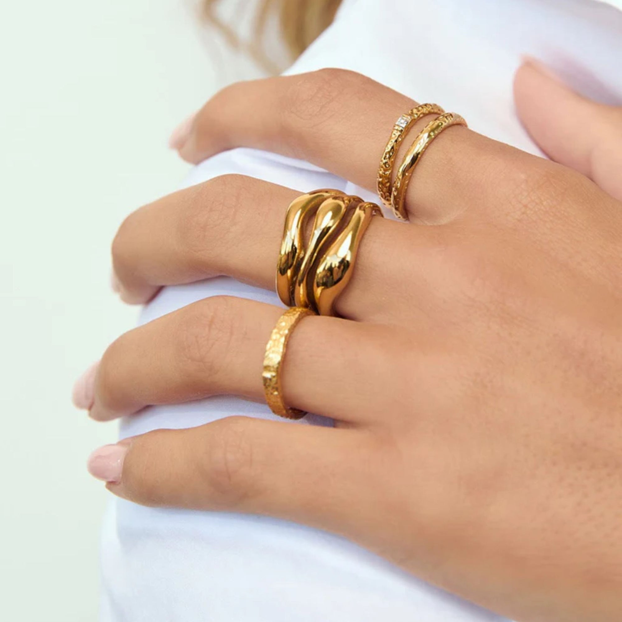 Isabel Gold Ring - Oxley and Moss