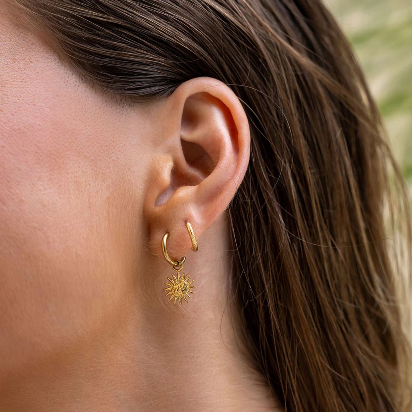 Magnolia Gold Charm Earrings