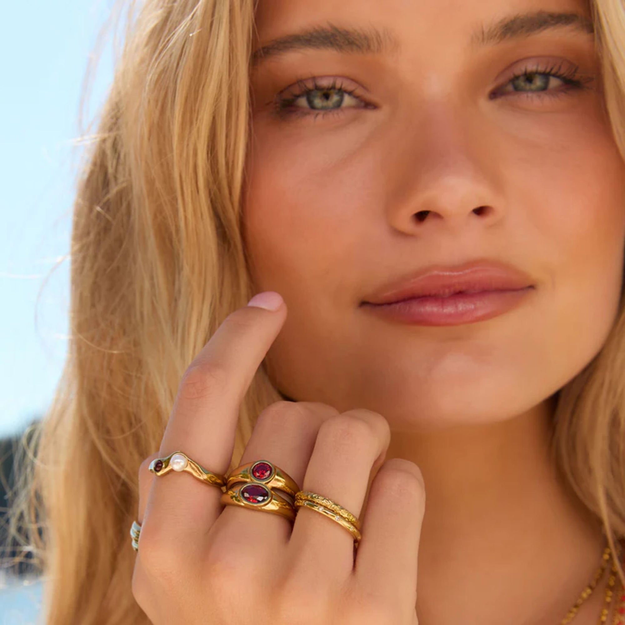 Mali Gold Ring Ruby - Oxley and Moss