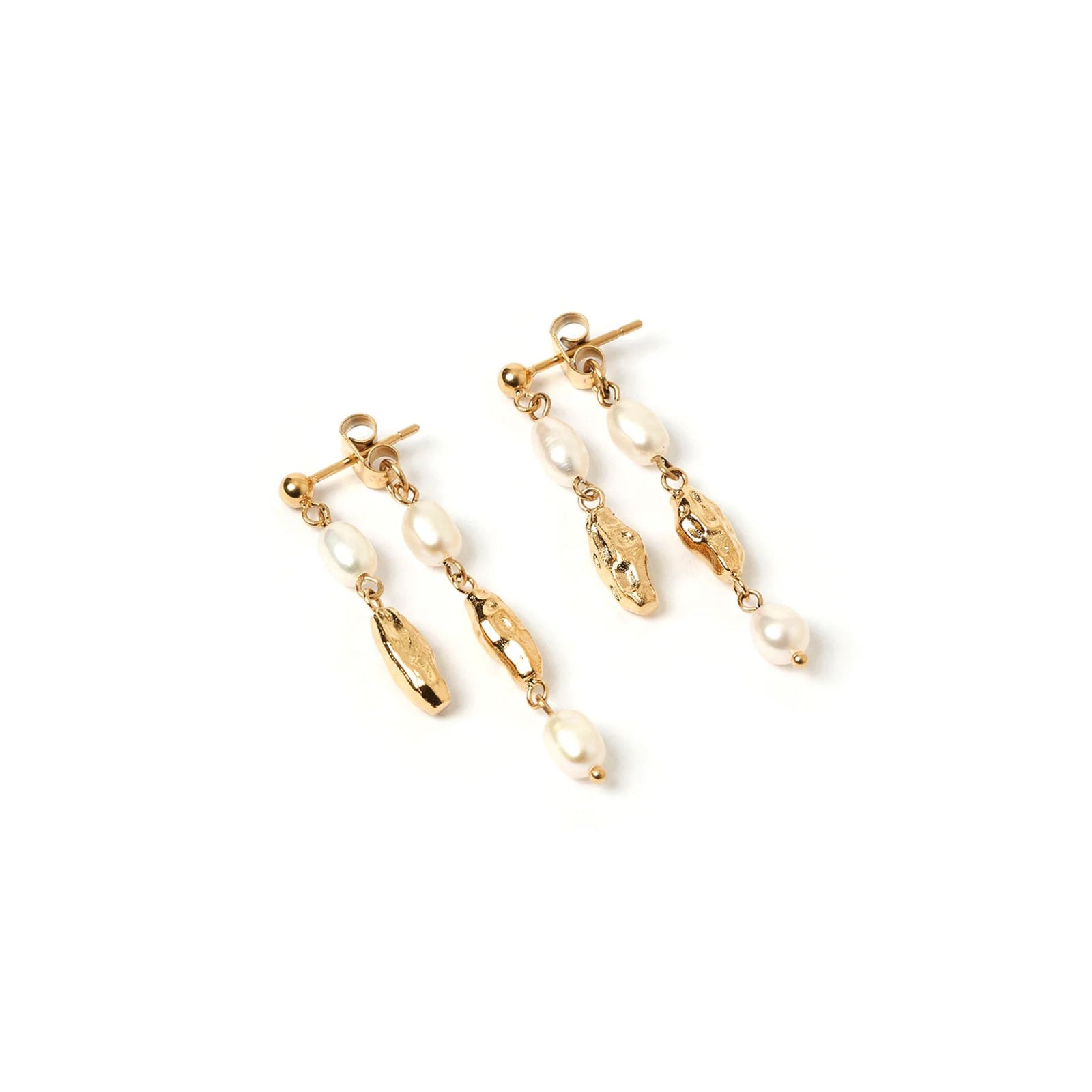 Mimi Gold And Pearl Earrings