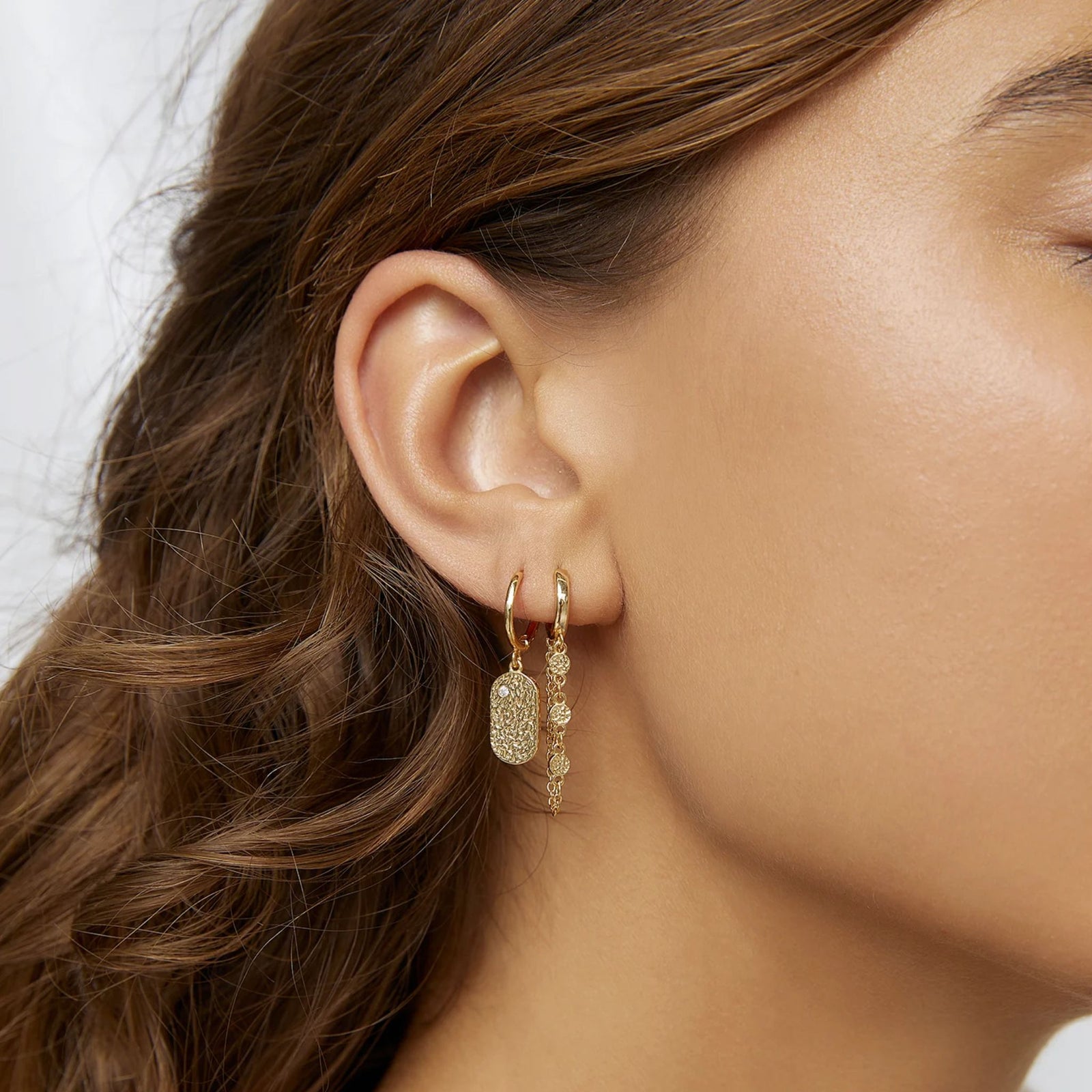 Paloma Gold Huggie Earrings
