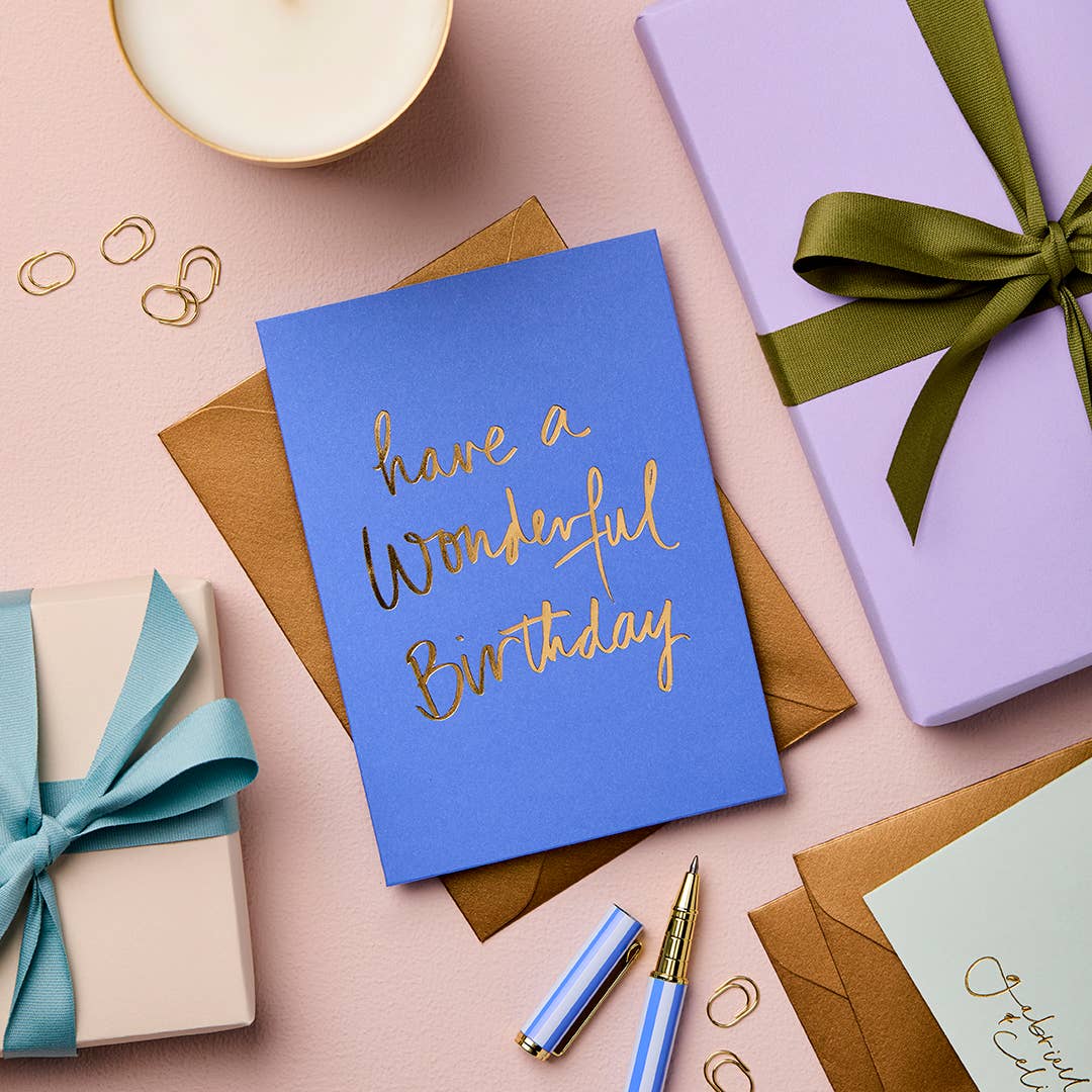 Greeting Card Have a Wonderful Birthday