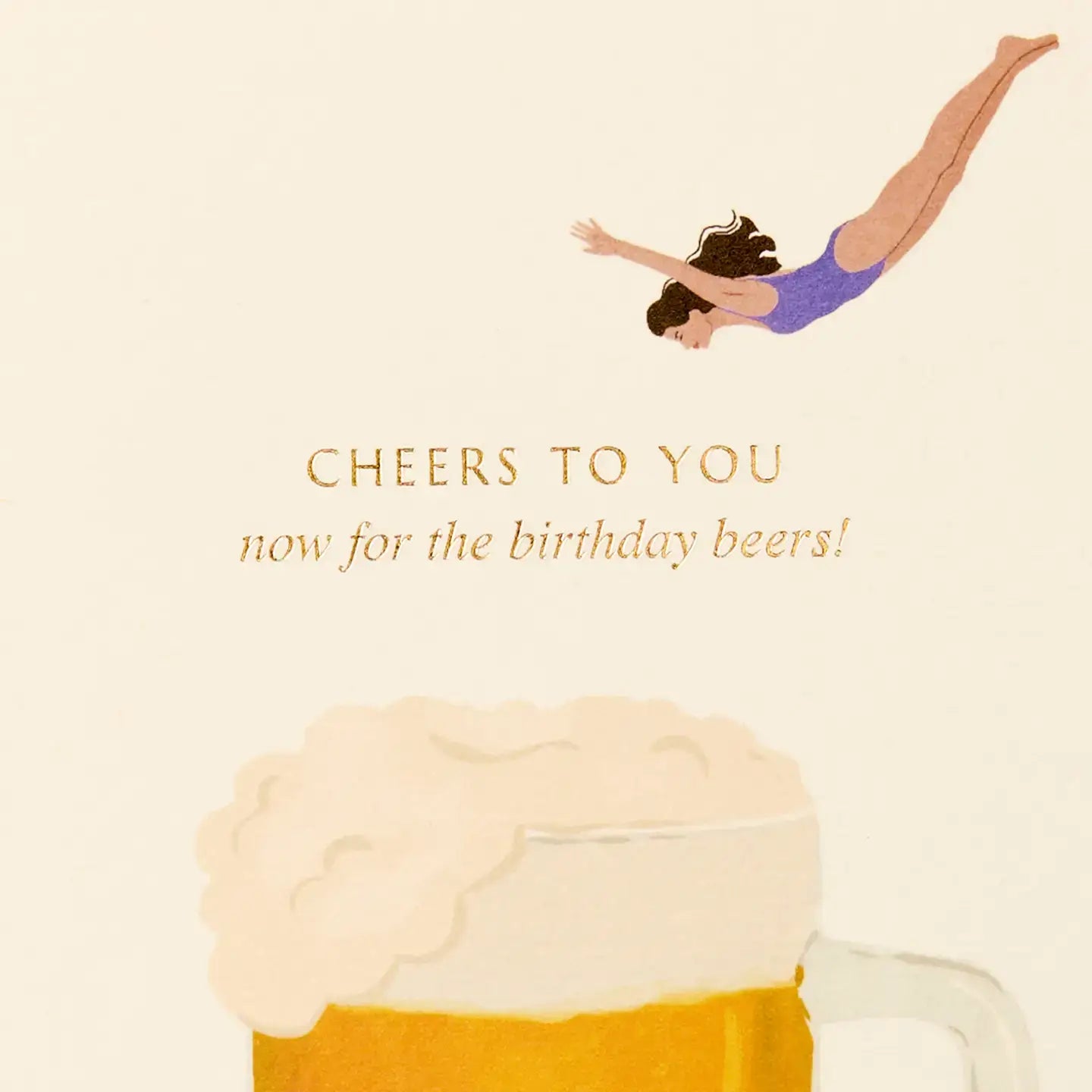 Eco-Friendly Birthday Card | Gold Foil
