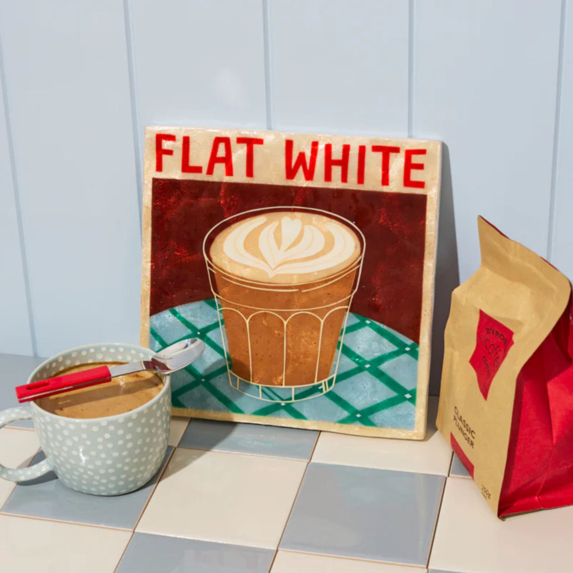 Barista Wall Art Flat White