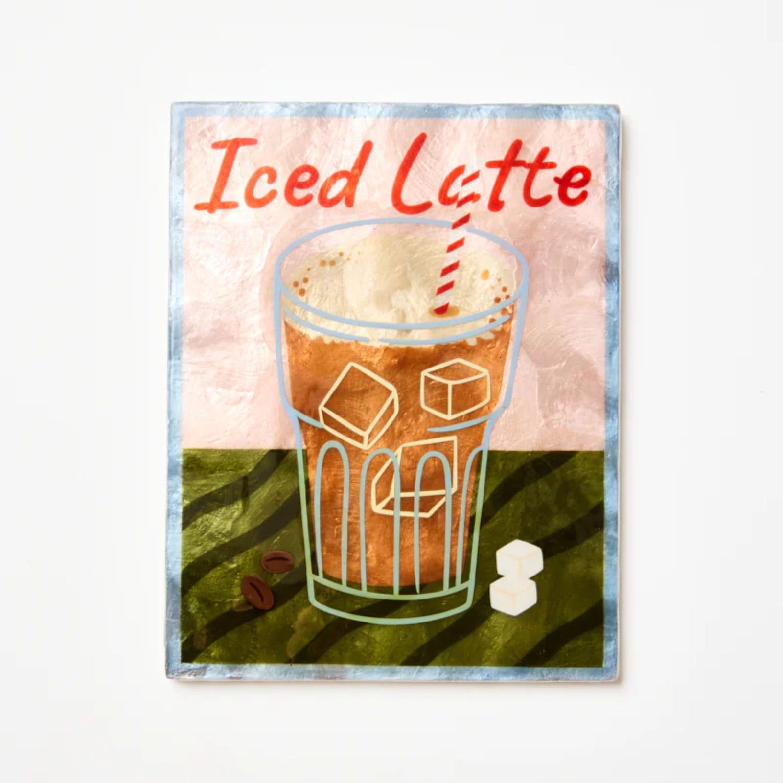 Barista Wall Art Iced Latte