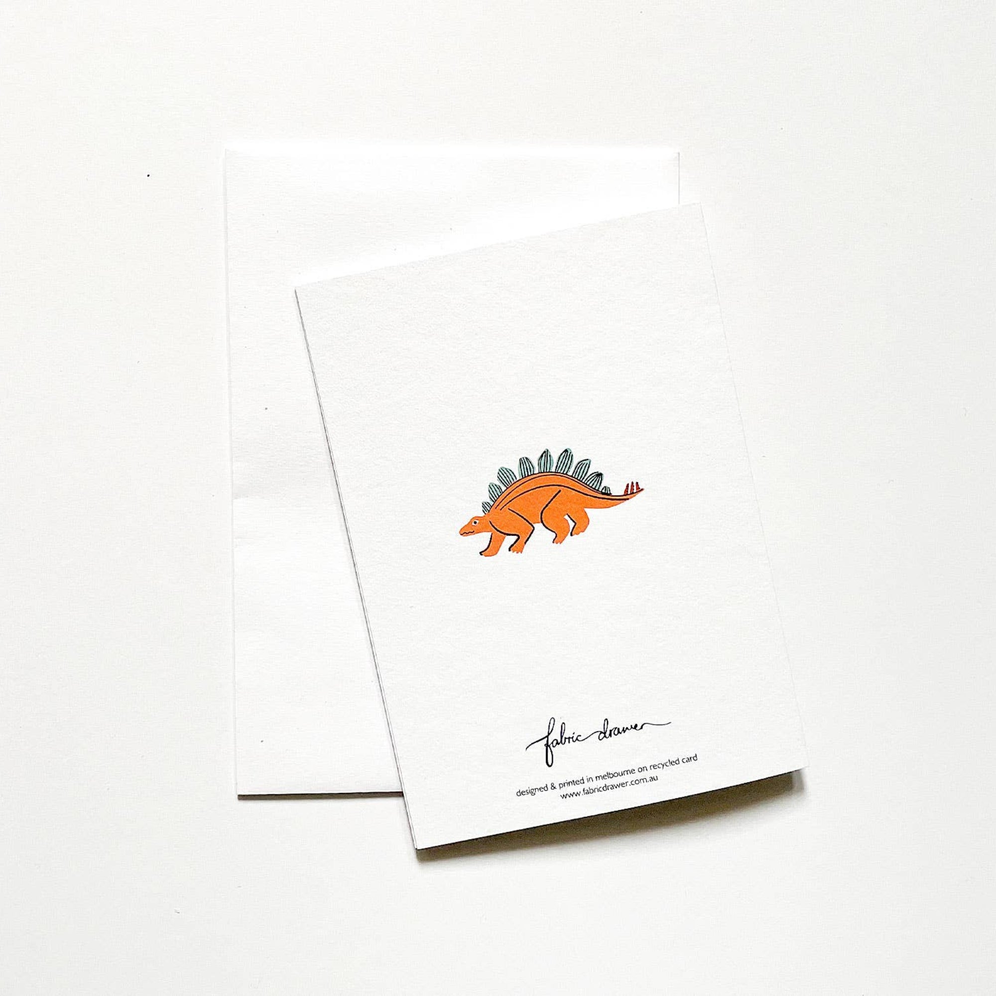 Greeting Card Happy Birthday Dinosaurs