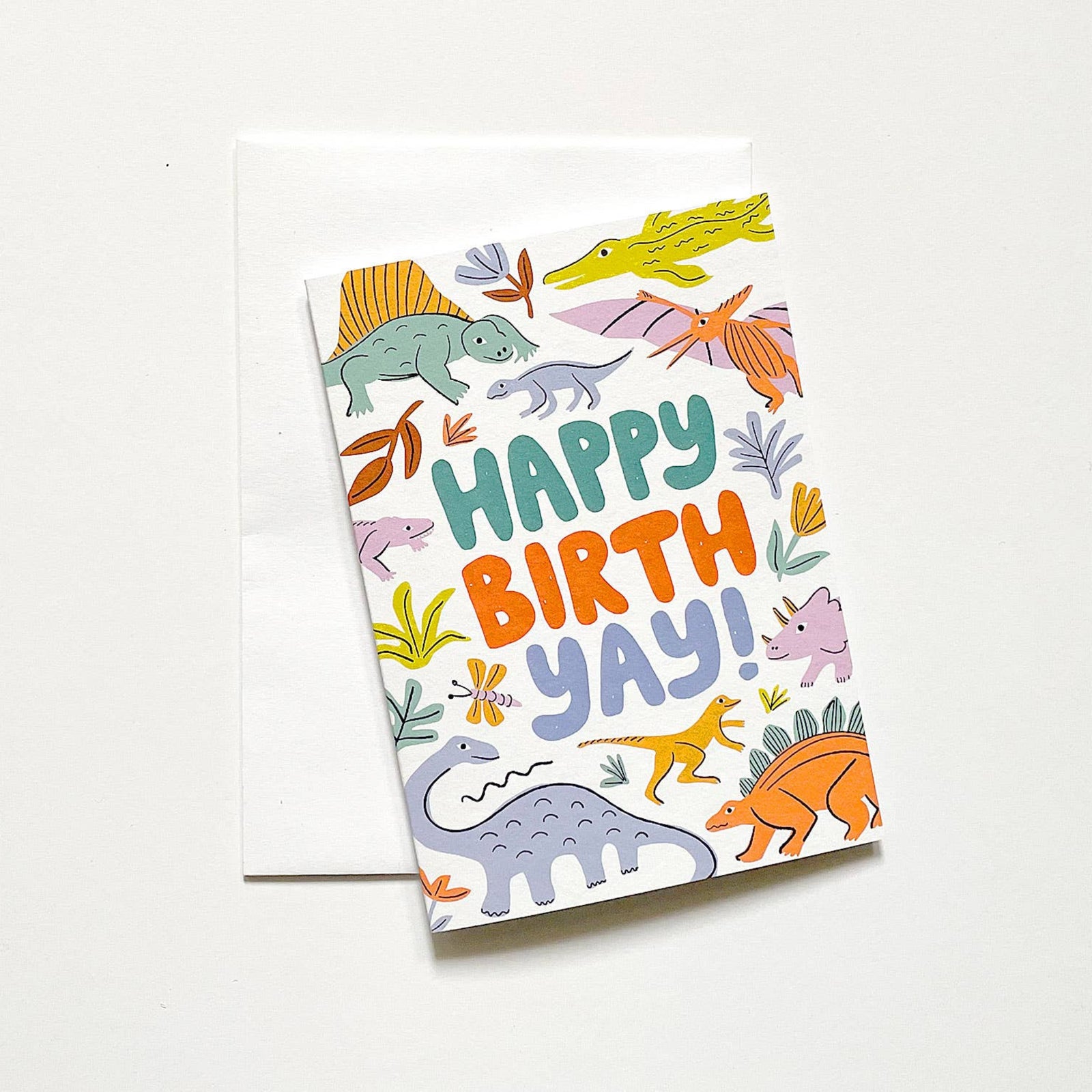 Greeting Card Happy Birthday Dinosaurs