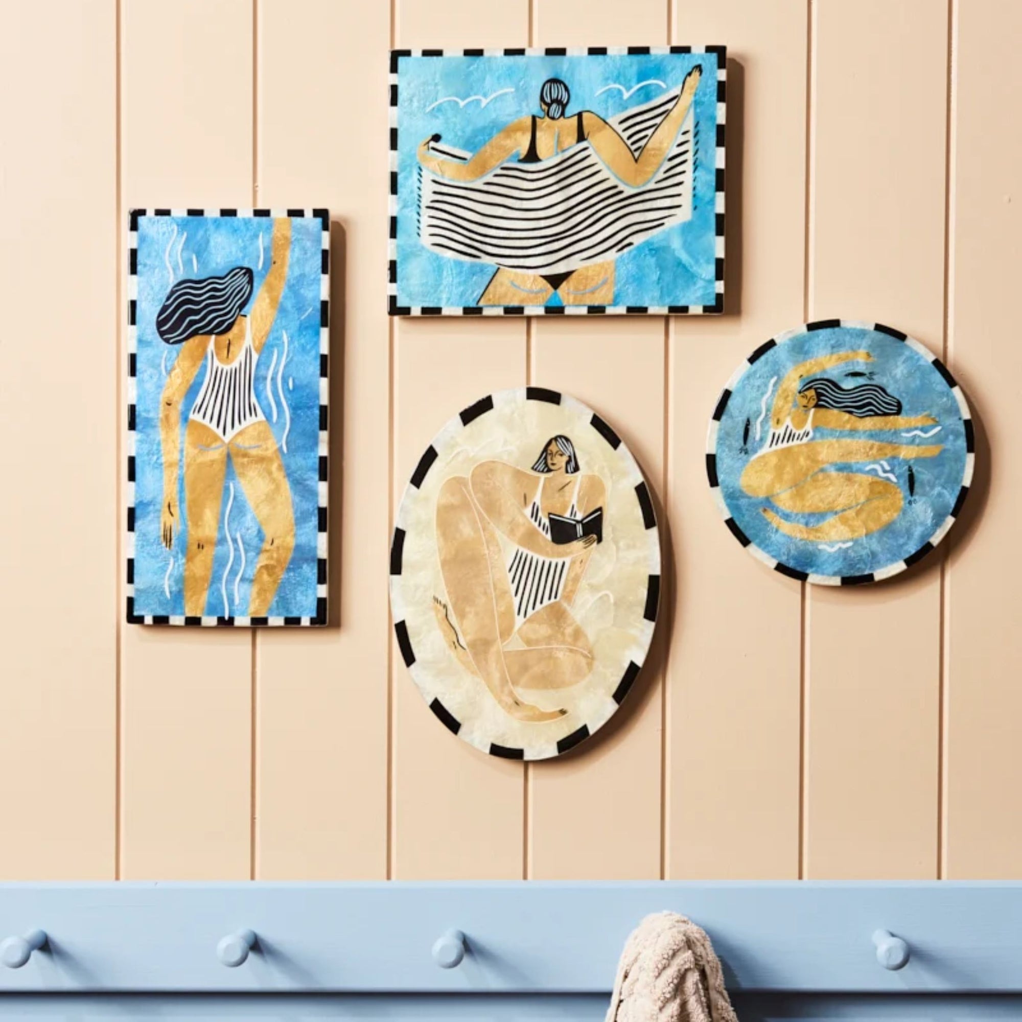 Beach Day Float Wall Tile