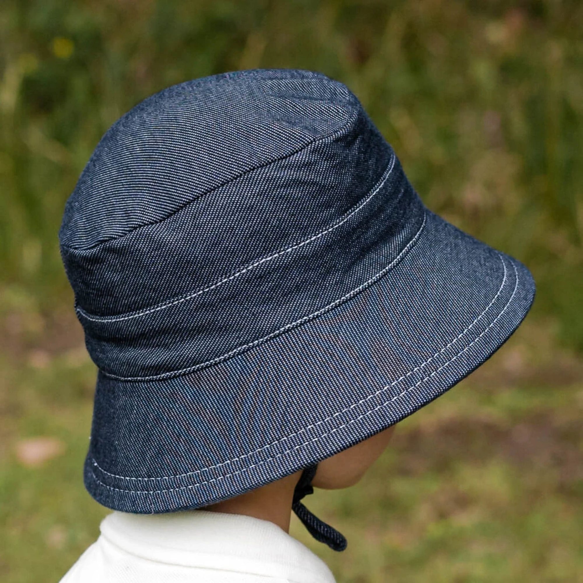 Kids Bucket Sun Hat Denim