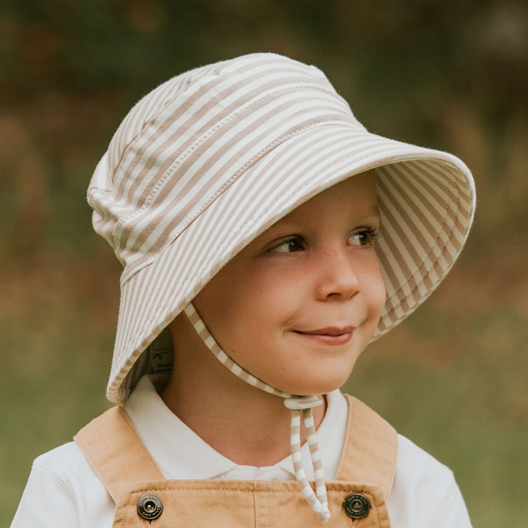 Kids Classic Bucket Sun Hat Natural Stripe