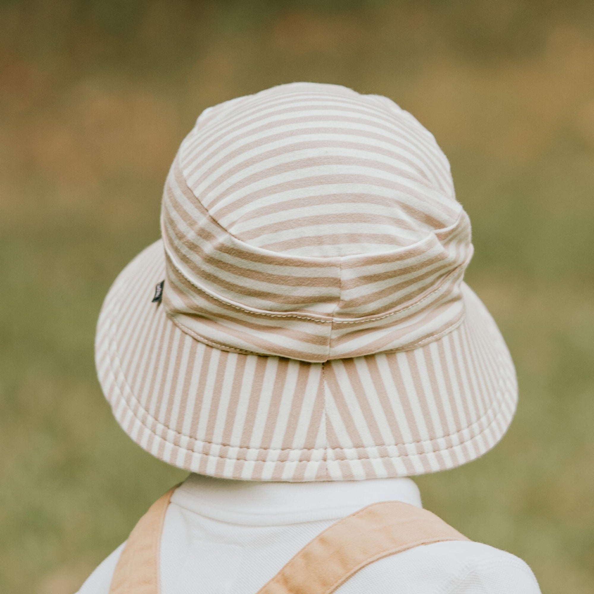Kids Classic Bucket Sun Hat Natural Stripe