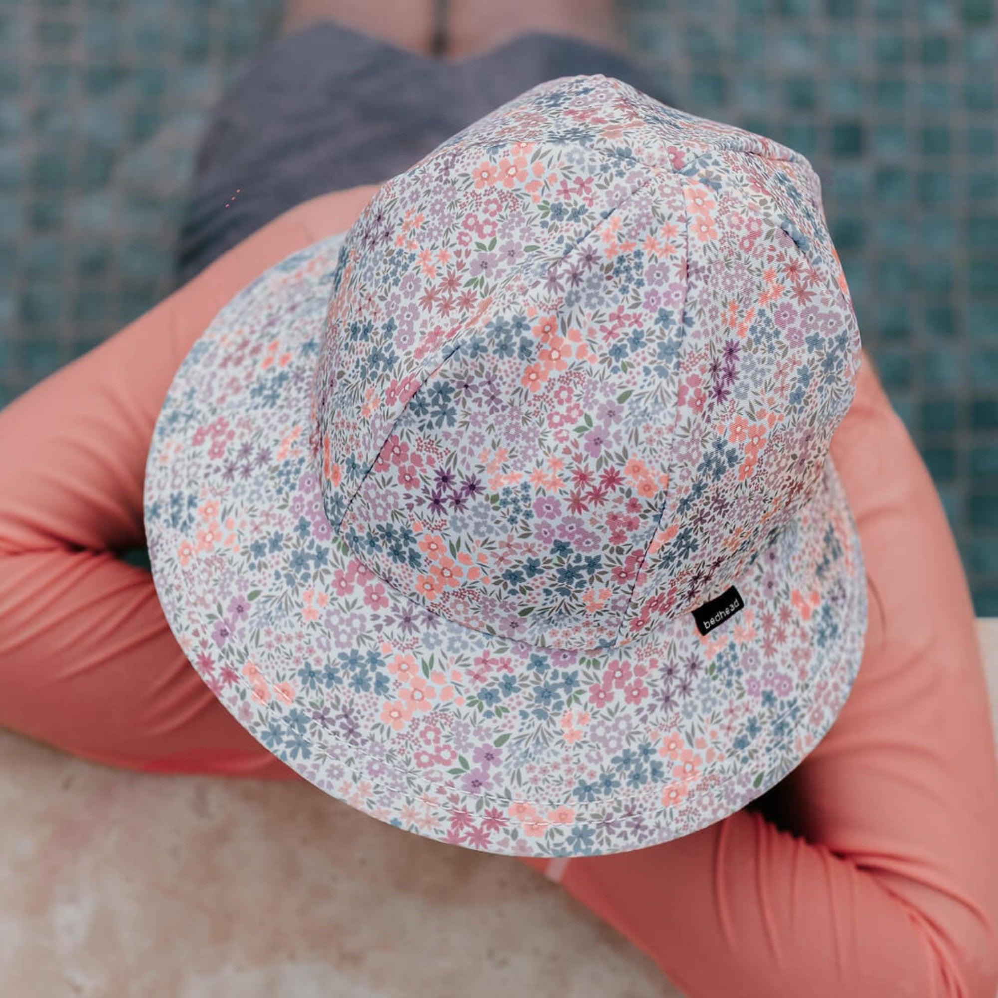 Ponytail Swim Beach Hat Blossom