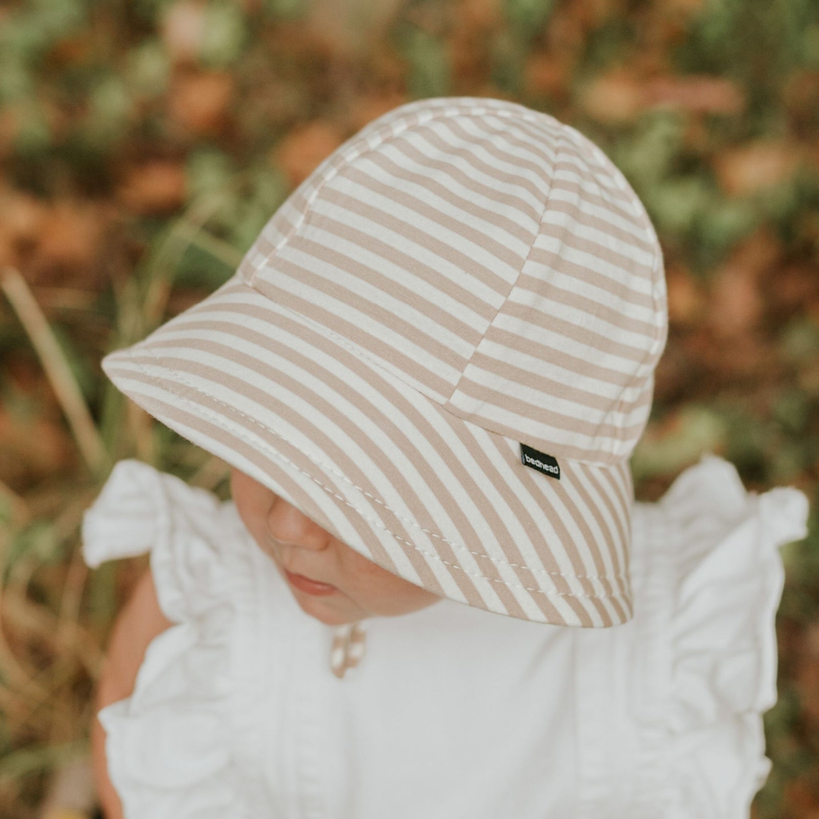 Toddler Bucket Sun Hat Natural Stripe