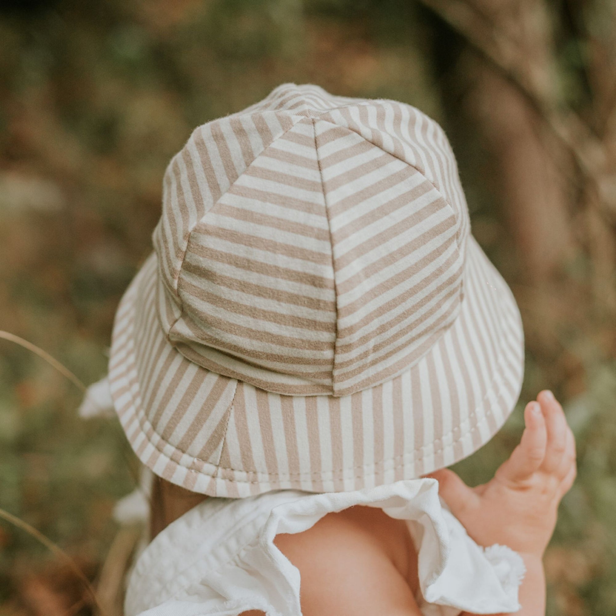 Toddler Bucket Sun Hat Natural Stripe