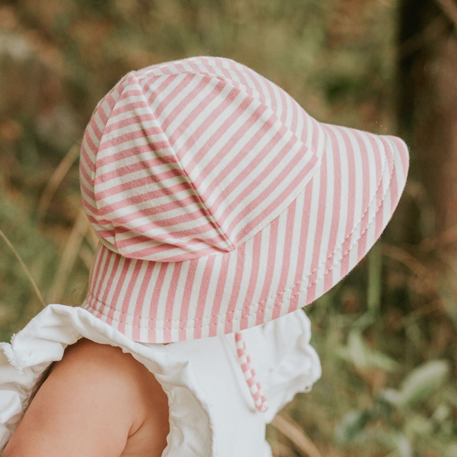Toddler Bucket Sun Hat Pink Stripe