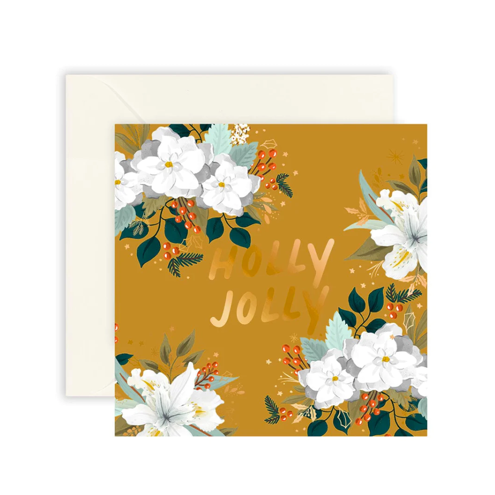 Holly Jolly Christmas Mini Greeting Card