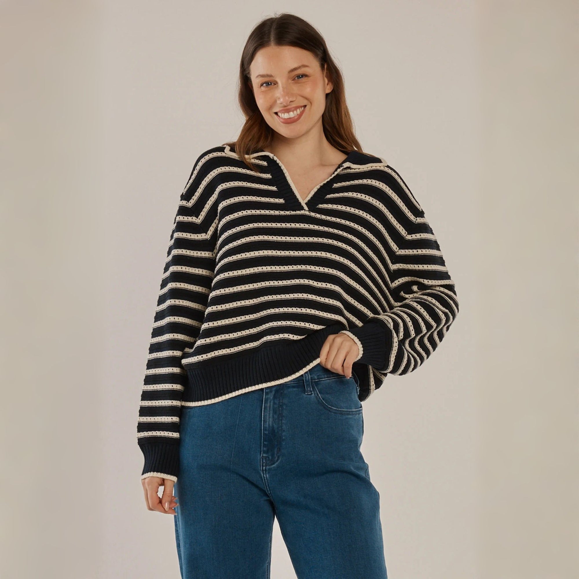 Aberdeen Polo Knit Sweat