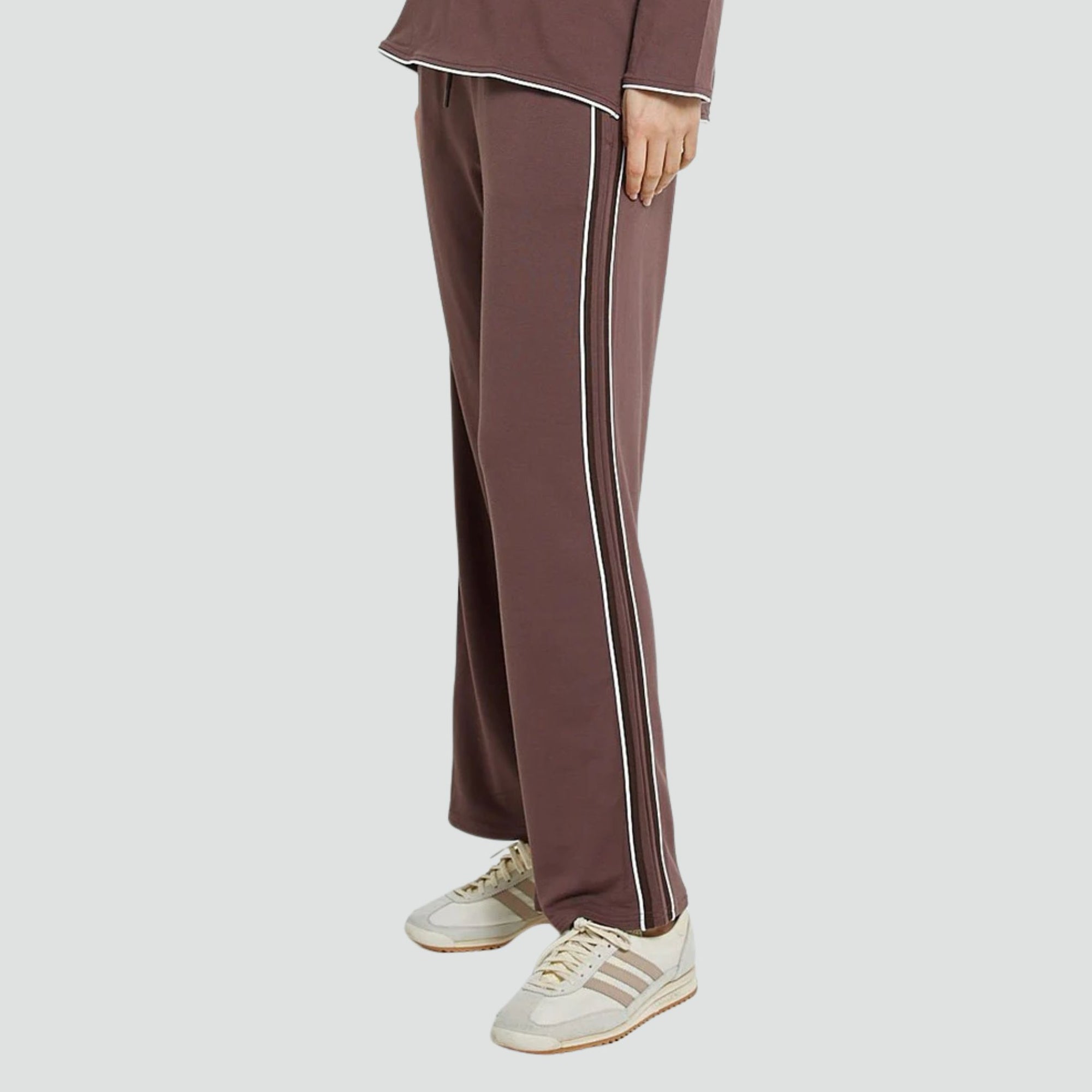 Evelyn Wide Leg Jogger Nutmeg