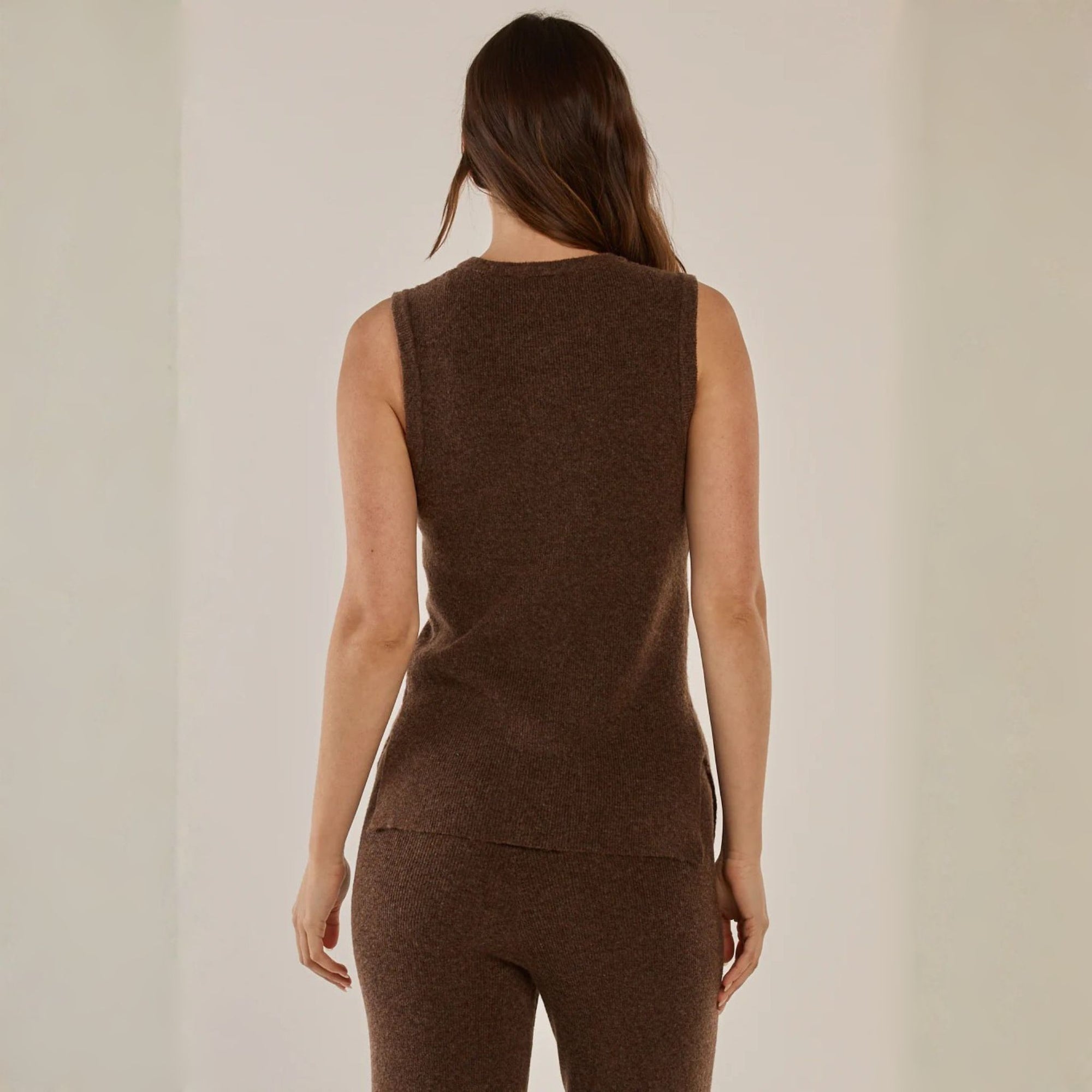 Shona Knit Vest Espresso