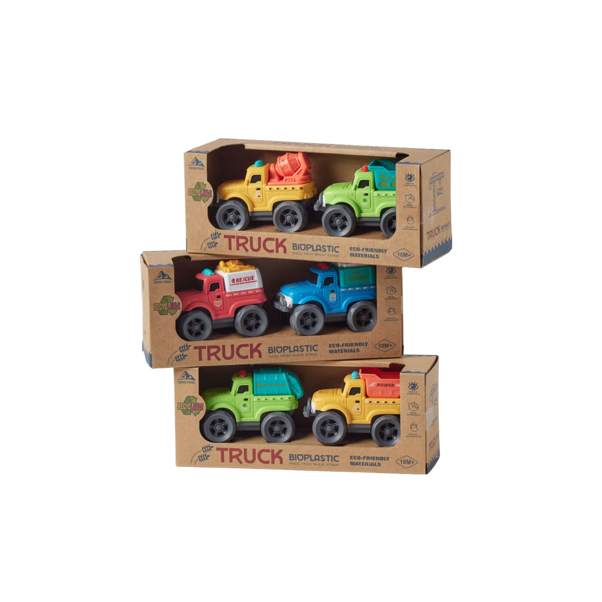 Bioplastic Utility Truck Set - Oxley and Moss