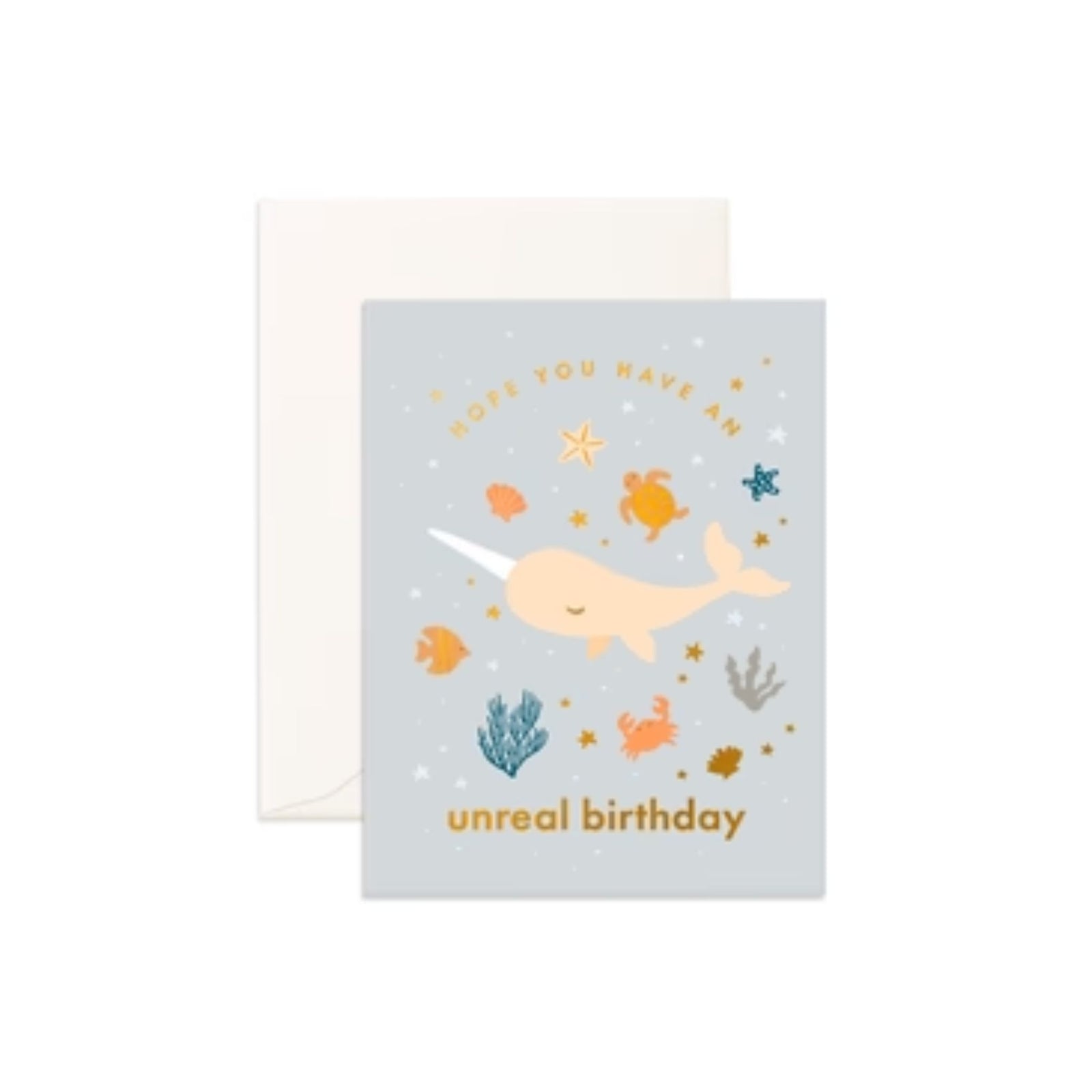 Birthday Narwhal Greeting Card