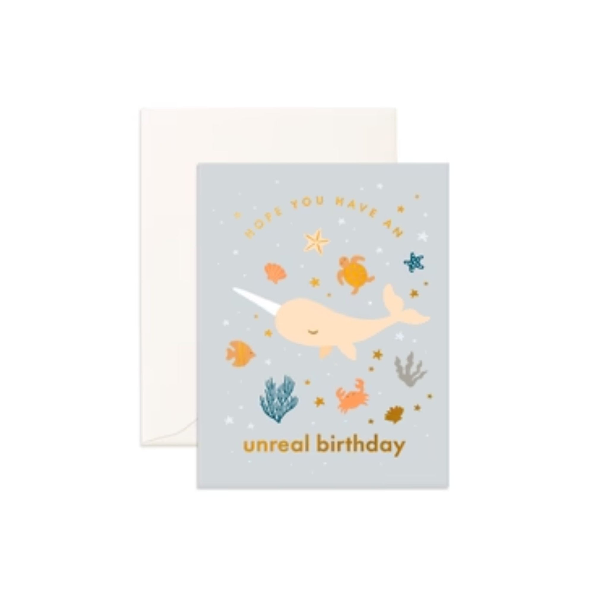 Birthday Narwhal Greeting Card