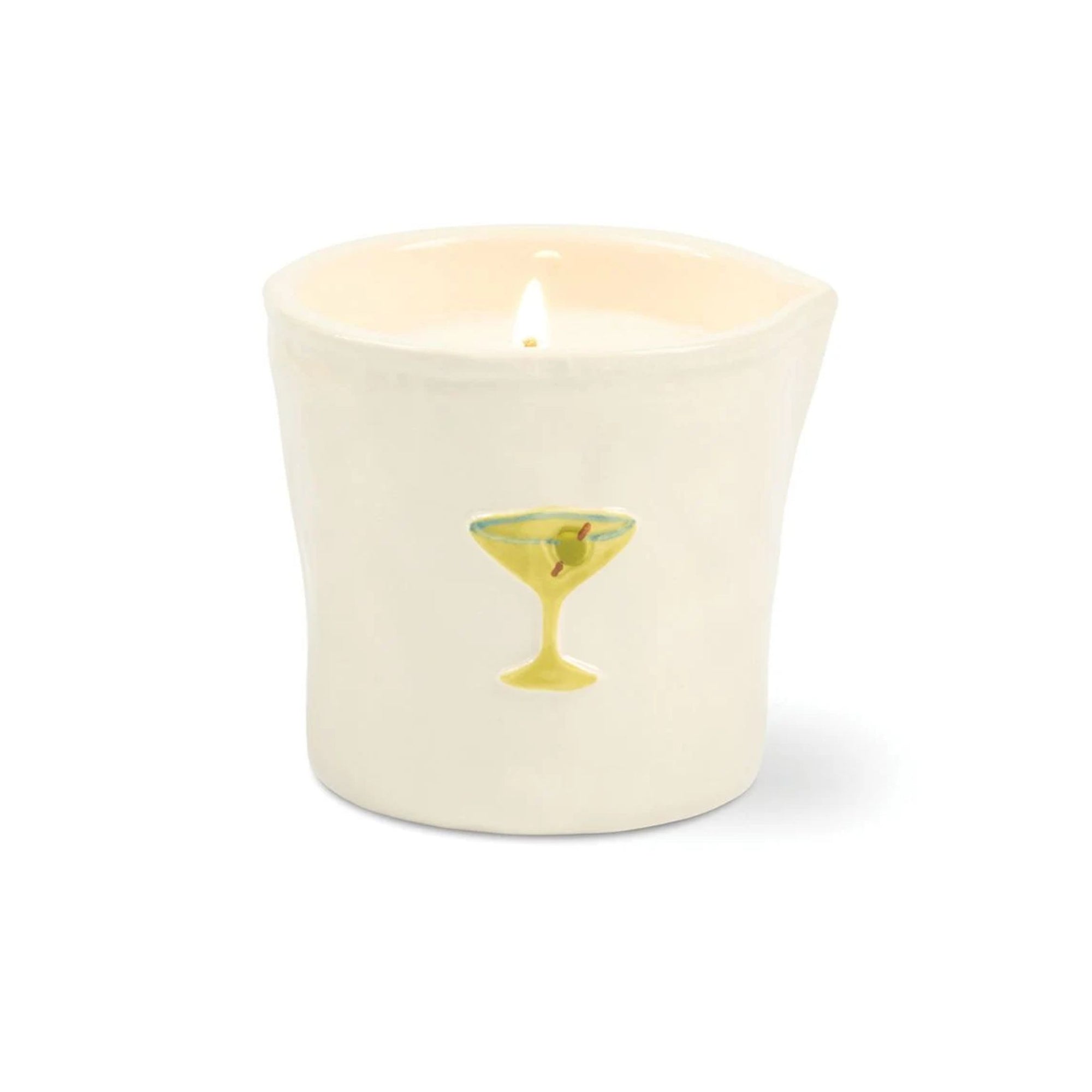 Bistro Ceramic Candle - Martini