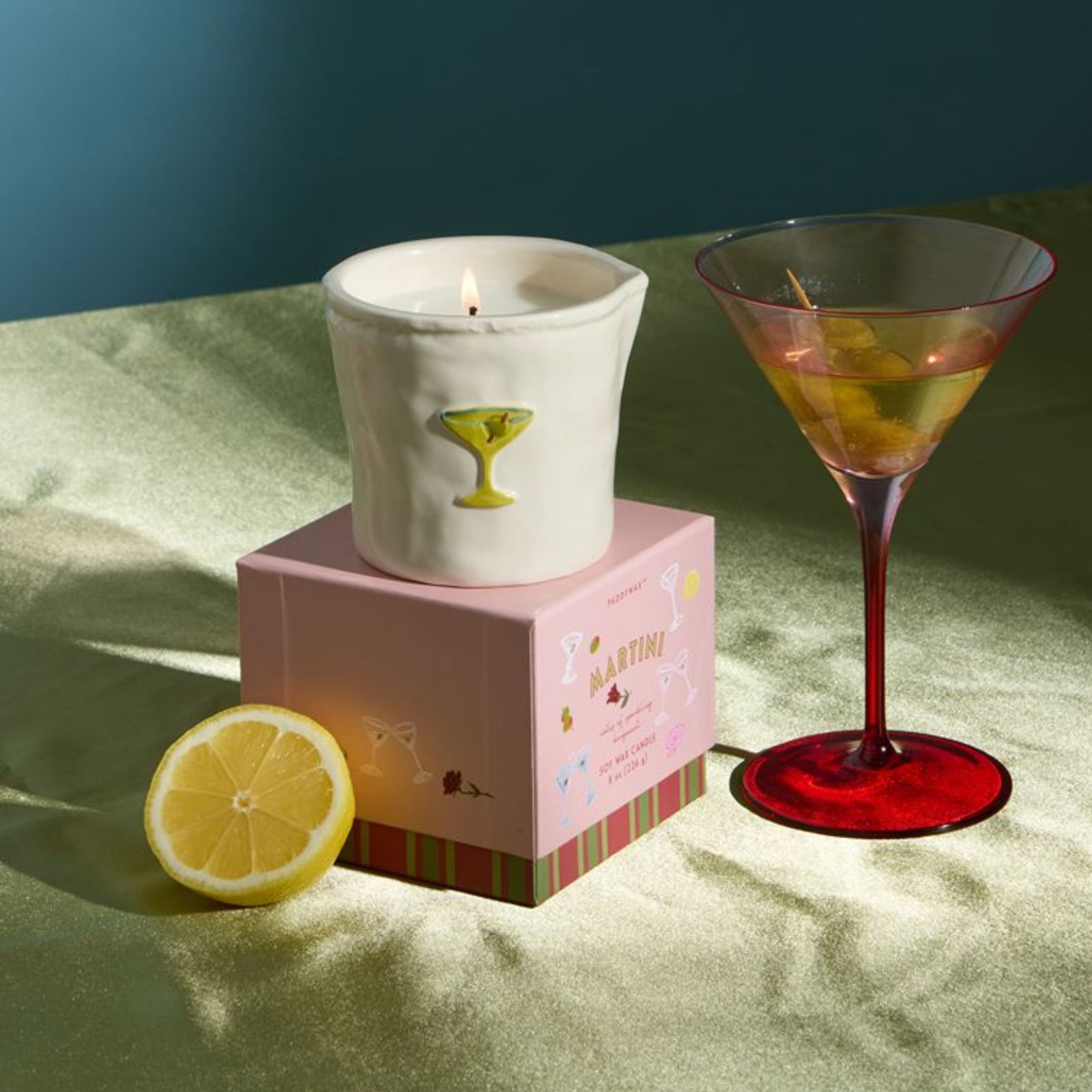 Bistro Ceramic Candle - Martini