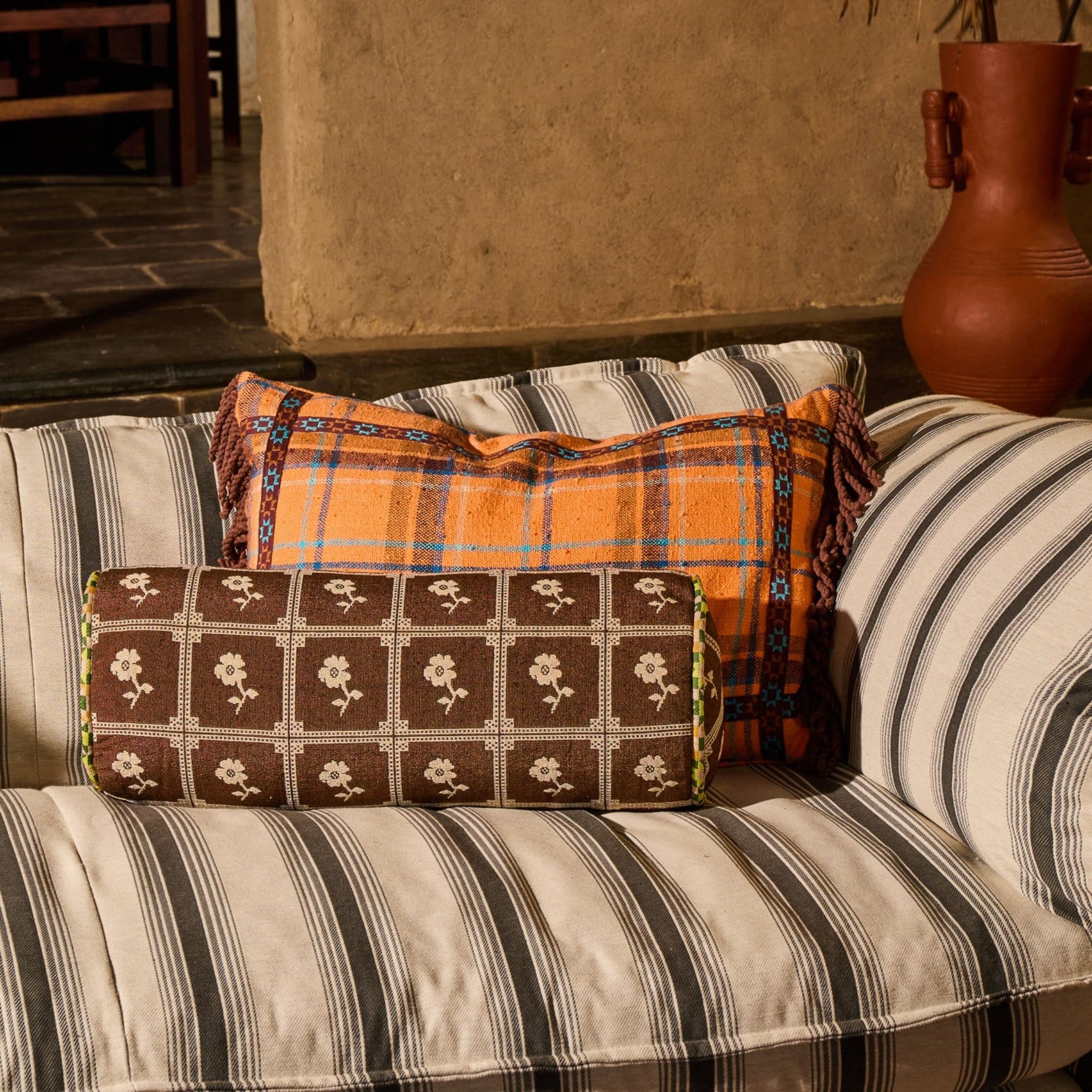 Bonny Jacquard Bolster Cushion