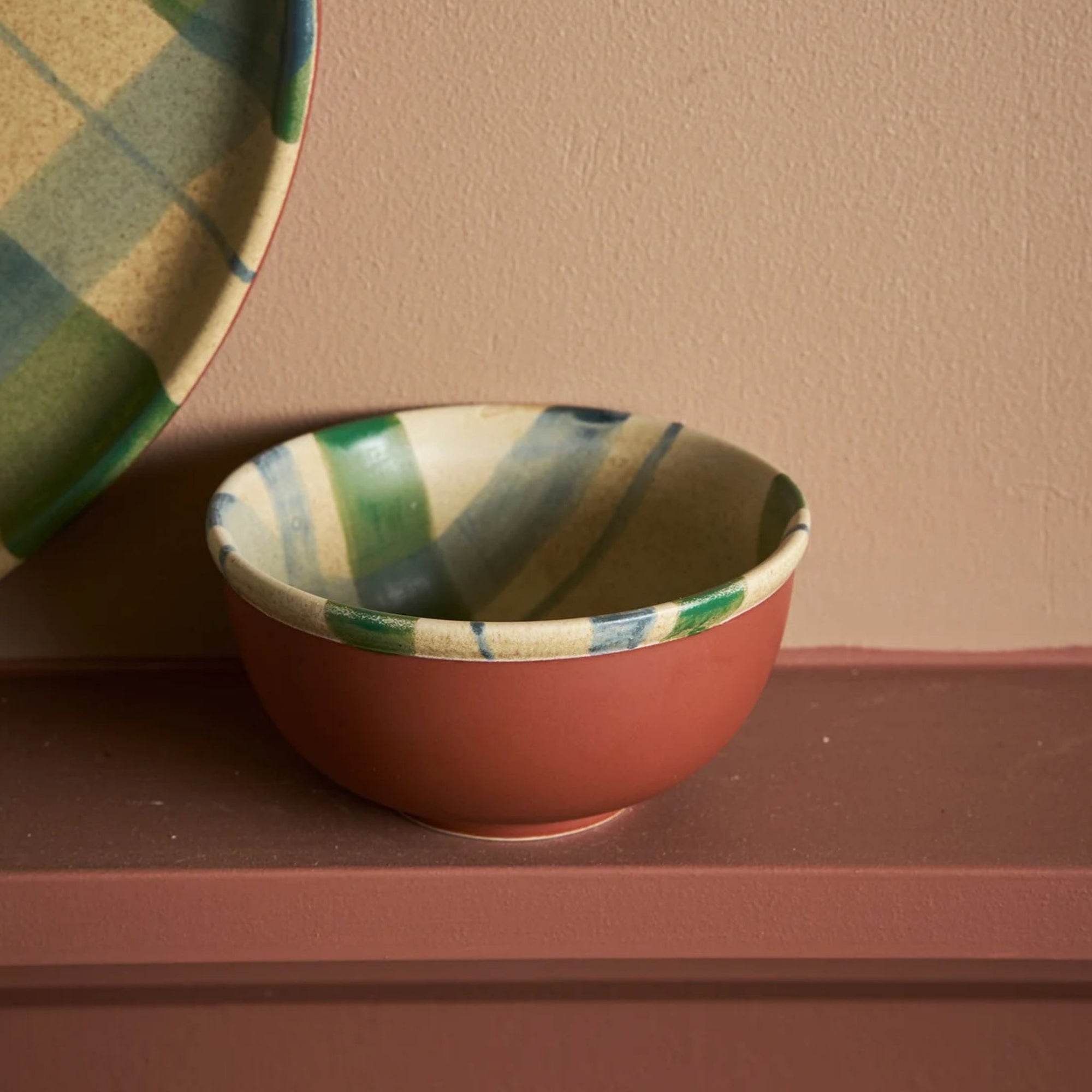 Condiment Bowl Tartan Cinnamon Christmas