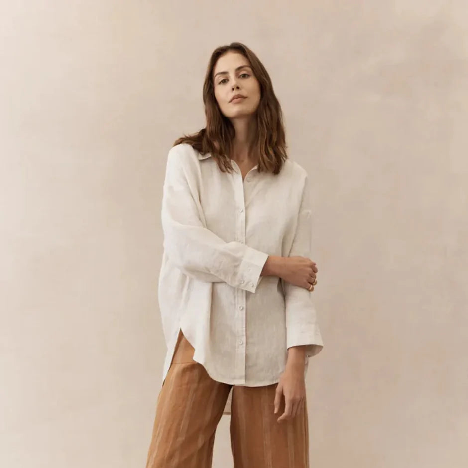 Boyfriend Shirt Oatmeal