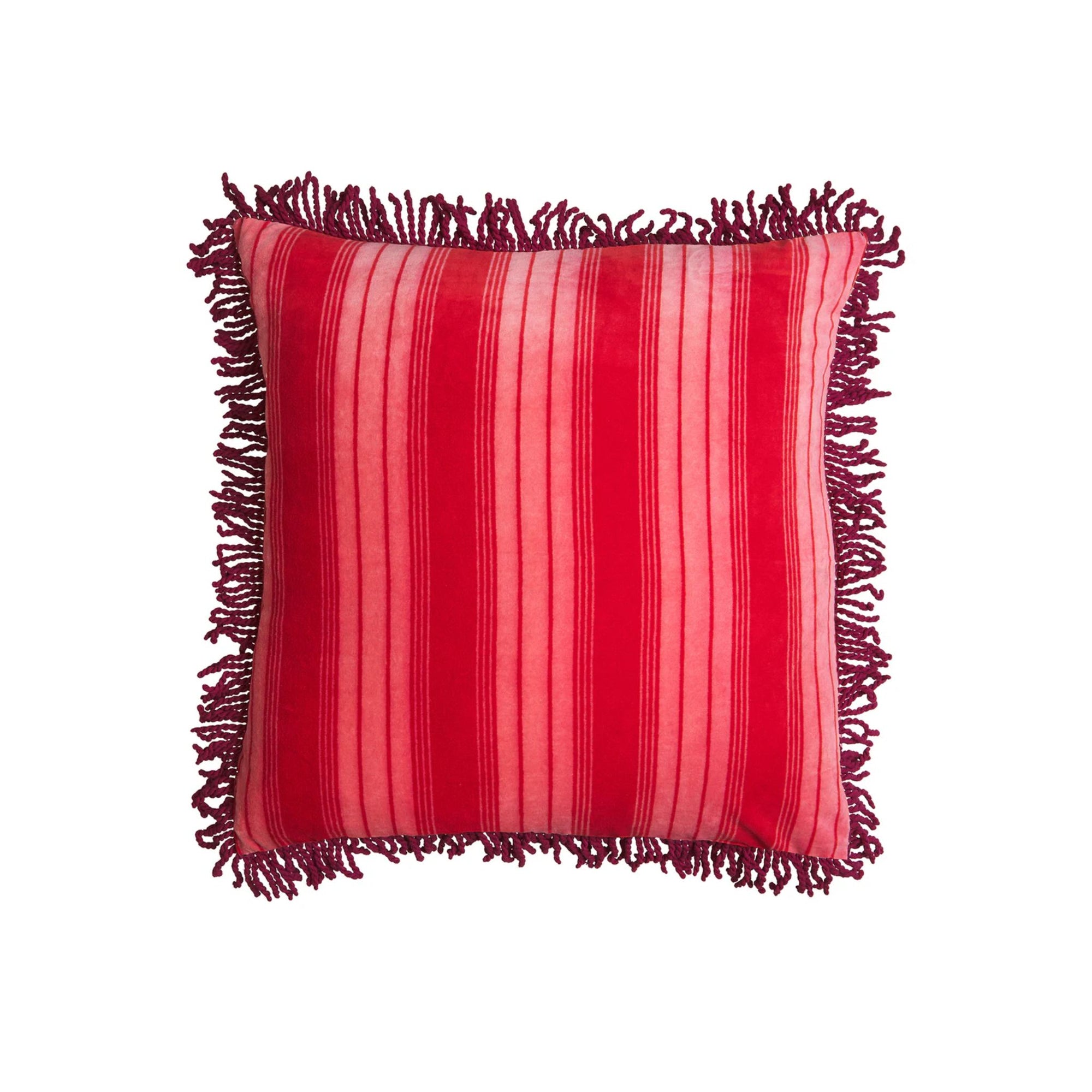 Brigitte Velvet Cushion - Cosmic Pink